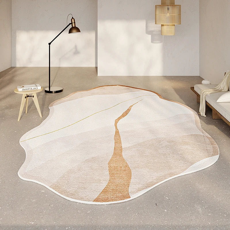 Elegant Living Room Rug | Thick Grey Carpet with Anti-Slip Design | Luxury Comfort for Home Decor 6