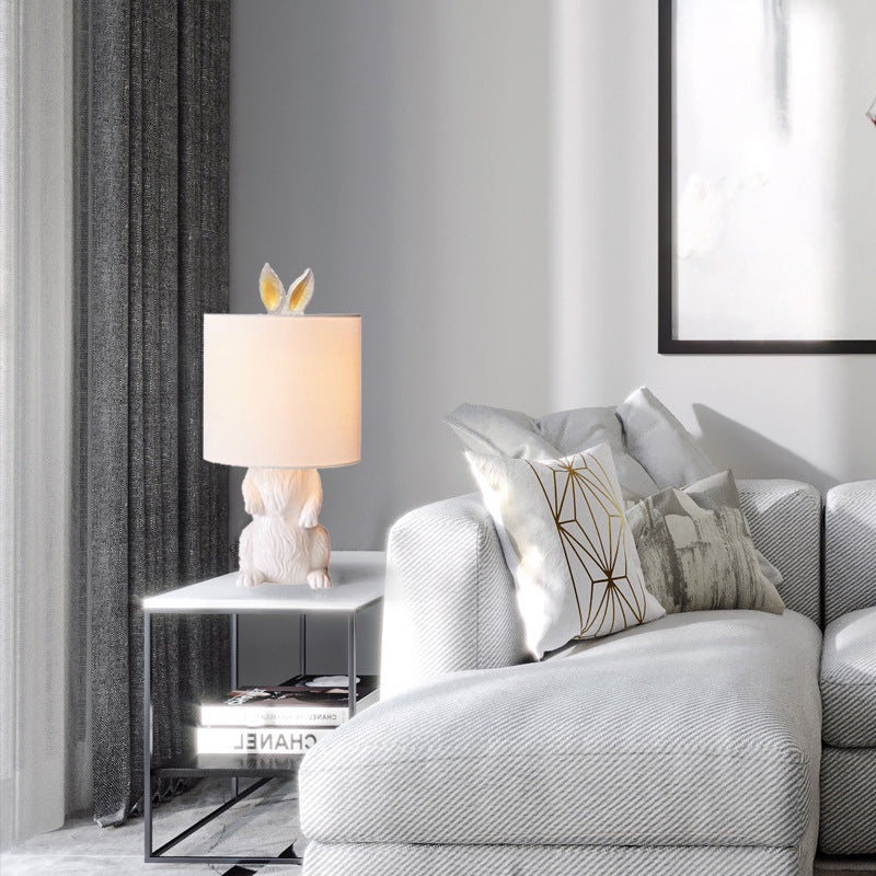 Elegant Minimalist Table Lamp with Unique Rabbit Design | Stylish Bedside Lamp for Modern Spaces 8