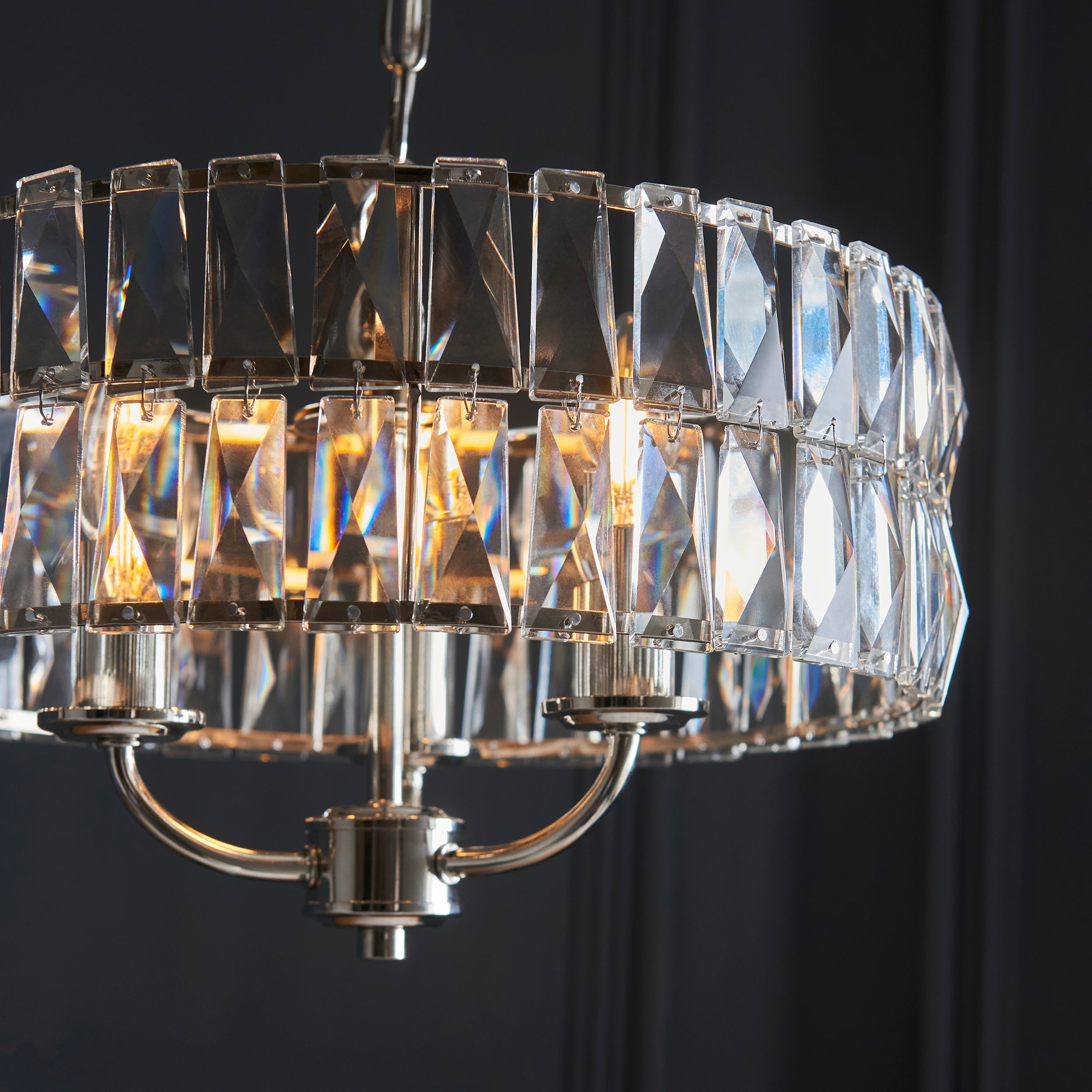 Elegant Modern Chandelier Light with Adjustable Height & Glass Shades | Perfect Illumination for Dining Rooms 4