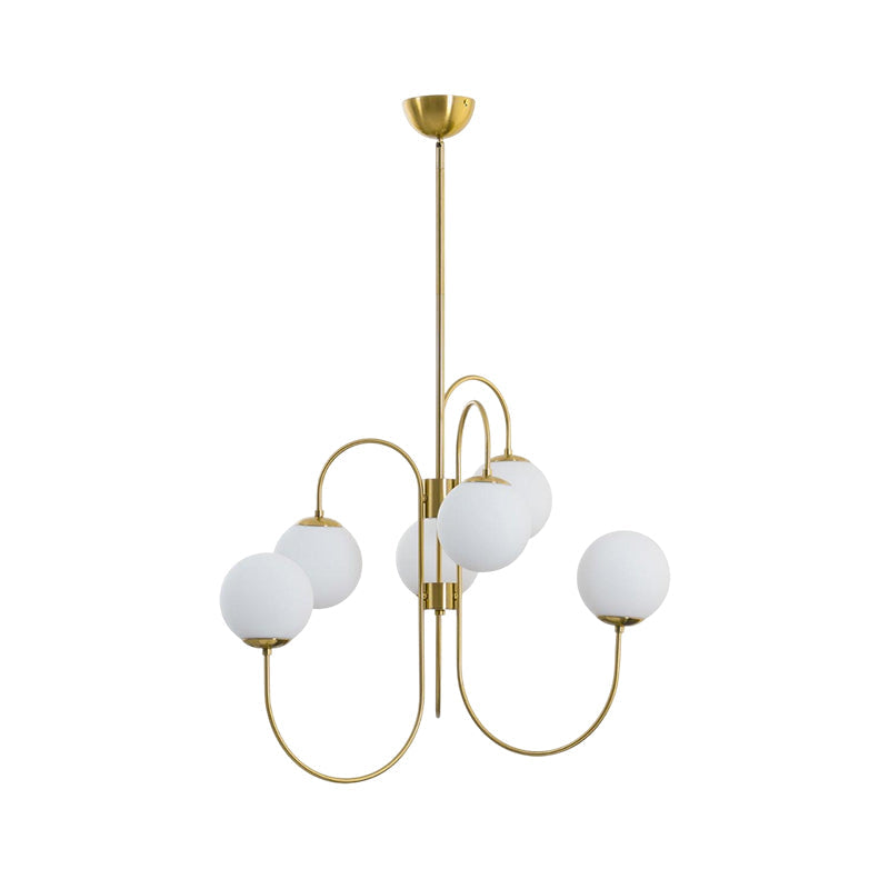Freyza - Elegant Modern Chandelier Light with Adjustable Height | Stylish Gold & Black Design for Home Decor