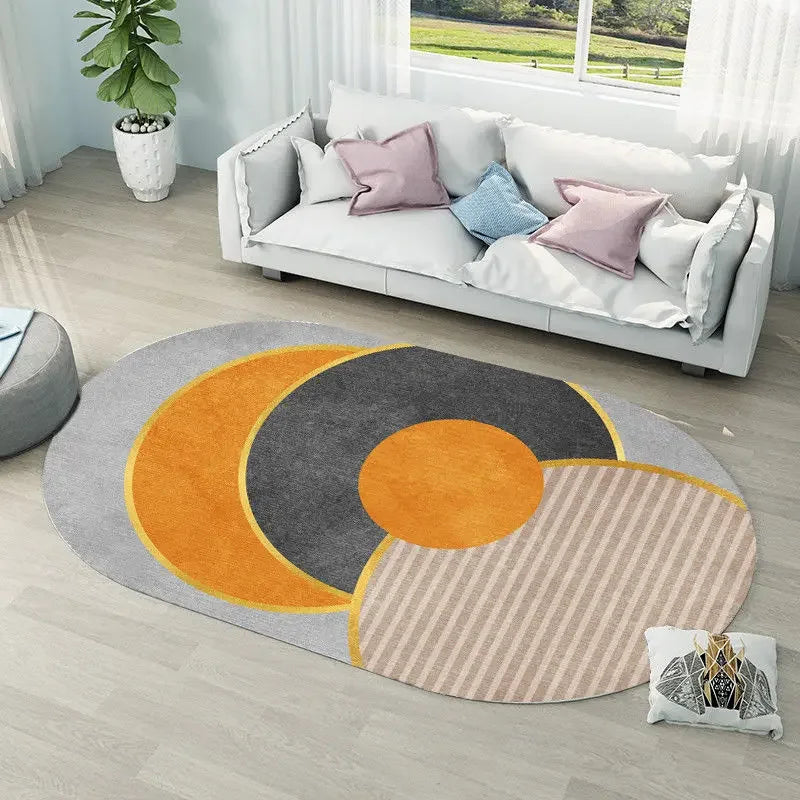 Elegant Oval Rug | High-Quality Living Room Area Rug with Non-Slip Backing | Soft, Durable Mat for Cozy Home Decor 14