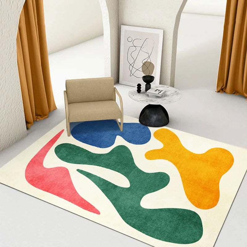 Elegant Plush Area Rug | Soft Abstract Design for Cozy Living Rooms | Custom Sizes Available for Ultimate Comfort 1