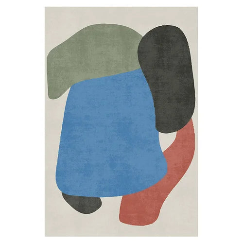 Elegant Plush Area Rug | Soft Abstract Design for Cozy Living Rooms | Custom Sizes Available for Ultimate Comfort 12