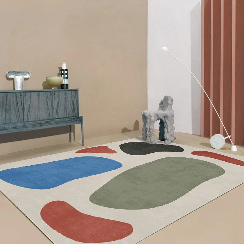 Elegant Plush Area Rug | Soft Abstract Design for Cozy Living Rooms | Custom Sizes Available for Ultimate Comfort 2