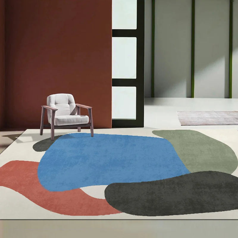 Elegant Plush Area Rug | Soft Abstract Design for Cozy Living Rooms | Custom Sizes Available for Ultimate Comfort 3