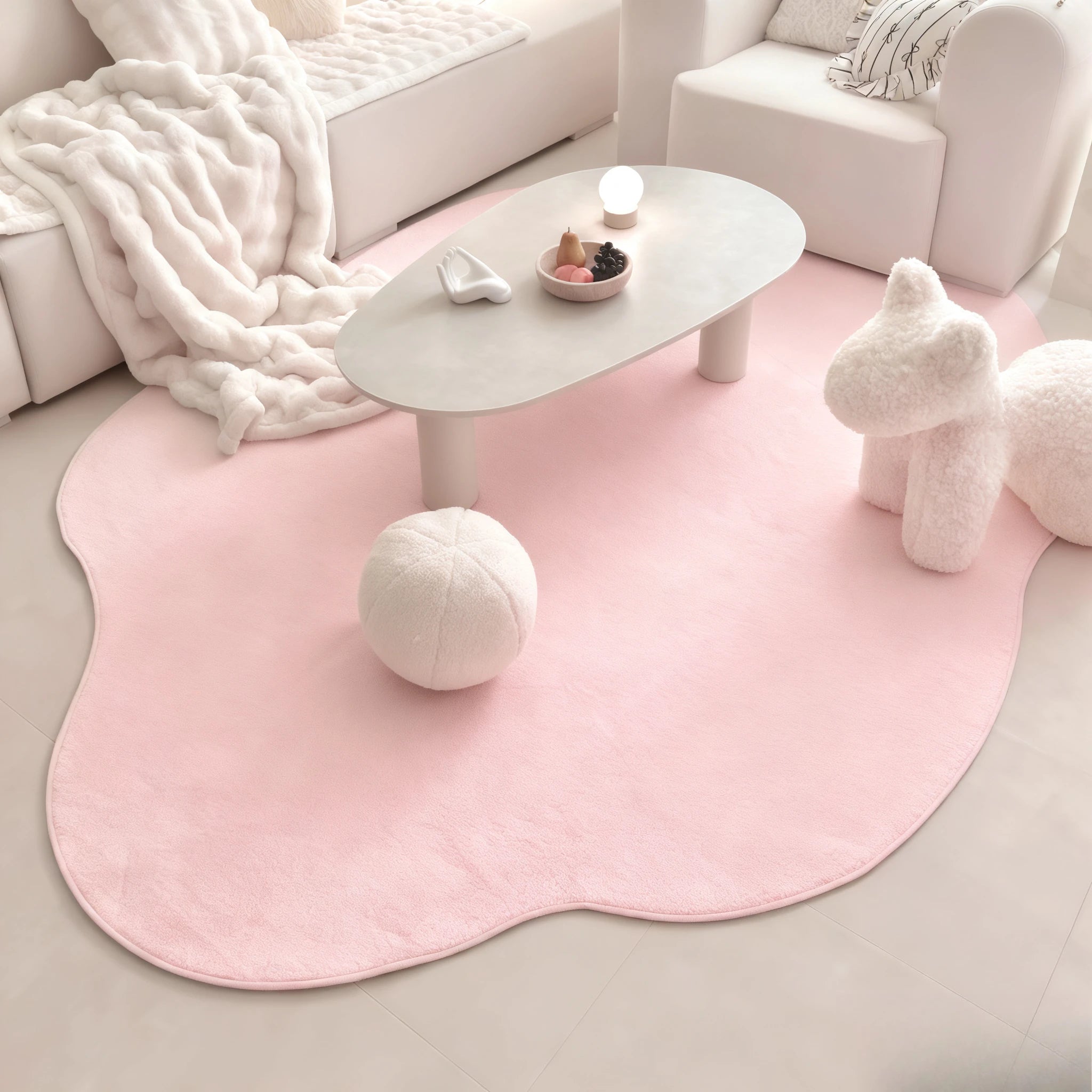 Elegant Plush Area Rug | Soft Fluffy Floor Mat with Custom Sizes | Ideal for Cozy Living Rooms 11