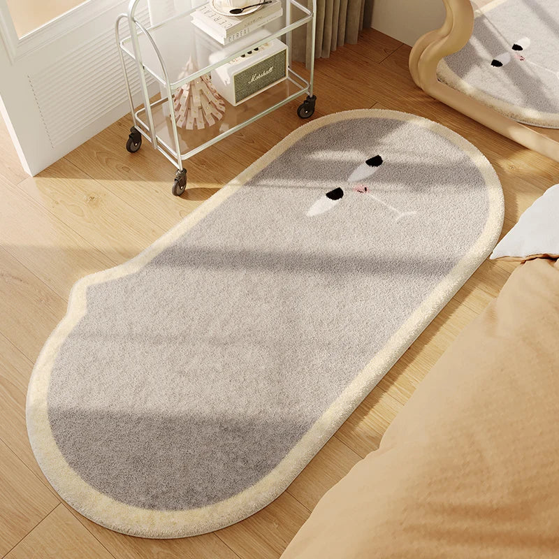 Elegant Plush Area Rug | Soft Washable Design for Easy Care & Custom Sizes in Living Room 14