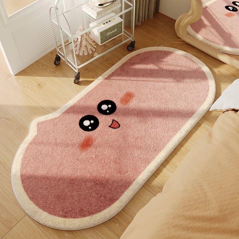 Elegant Plush Area Rug | Soft Washable Design for Easy Care & Custom Sizes in Living Room 7