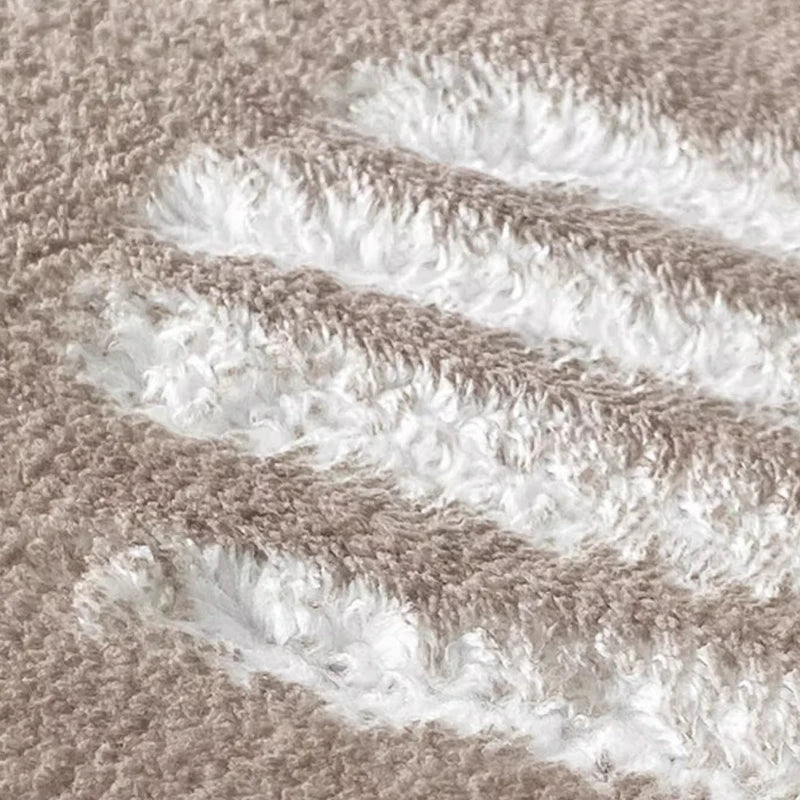 Elegant Plush Area Rug | Washable Irregular Shape Carpet for Luxurious Living Spaces 4