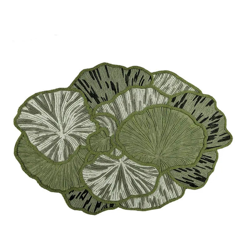 Elegant Plush Area Rug | Washable Irregular Shape Carpet for Luxurious Living Spaces 9
