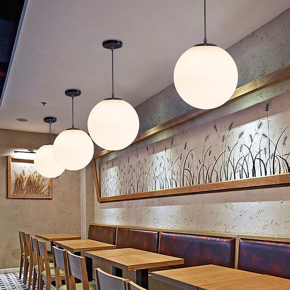 Elegant Round Glass Pendant Light with Soft Light Distribution | Cozy Kitchen Pendant Lighting for Inviting Atmosphere 7