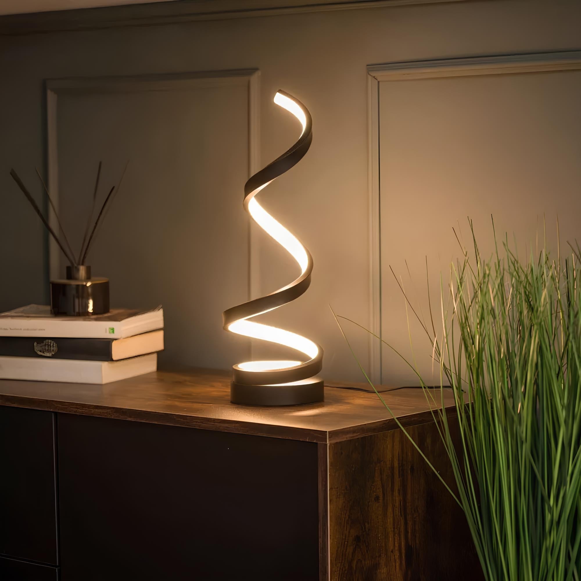 SpiraLux | Elegant Modern Dimmable USB Table Lamp with Color Options 2