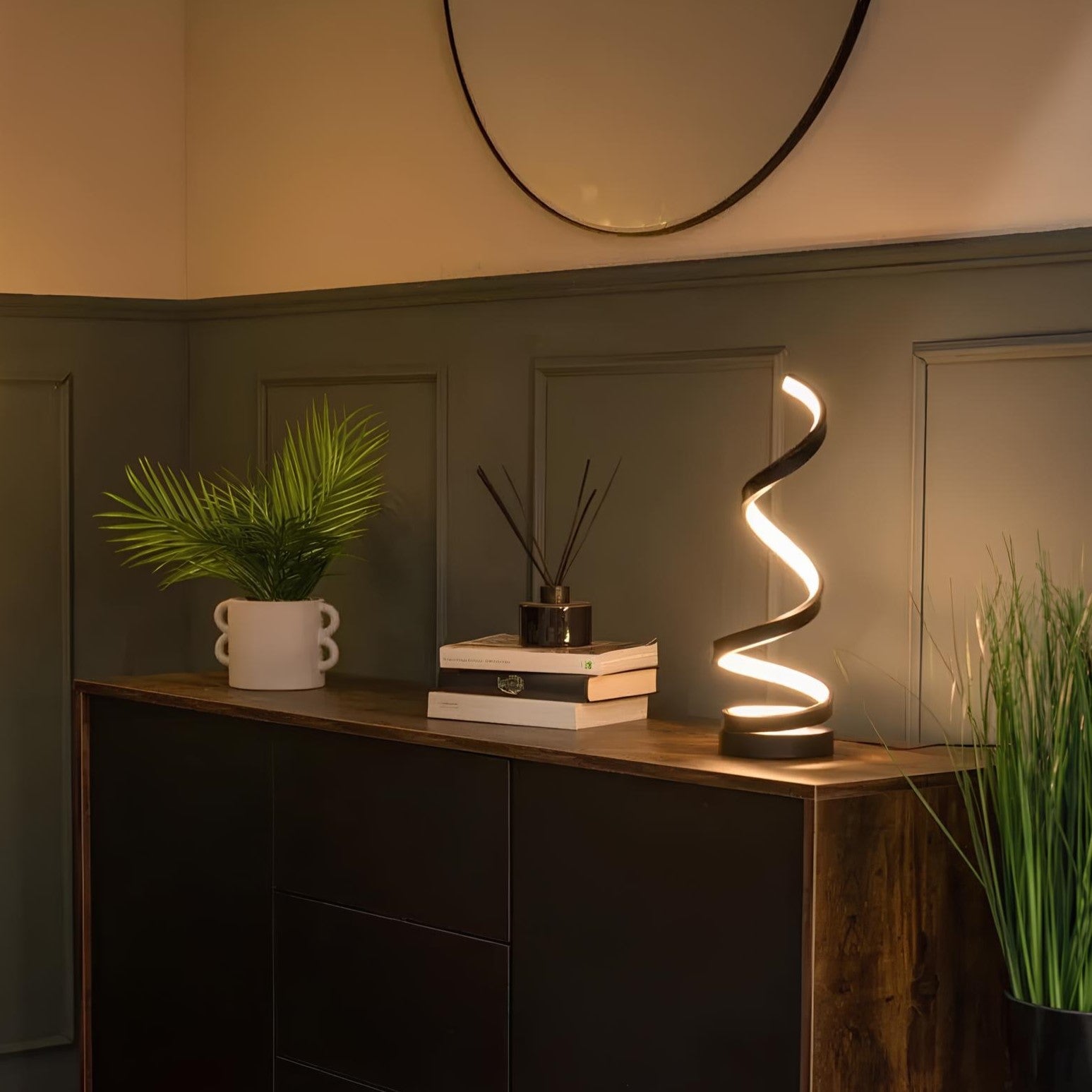SpiraLux | Elegant Modern Dimmable USB Table Lamp with Color Options 4