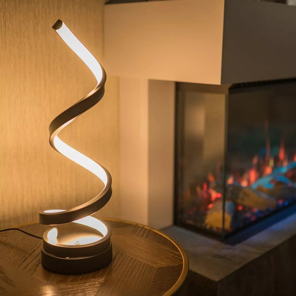 SpiraLux | Elegant Modern Dimmable USB Table Lamp with Color Options 8
