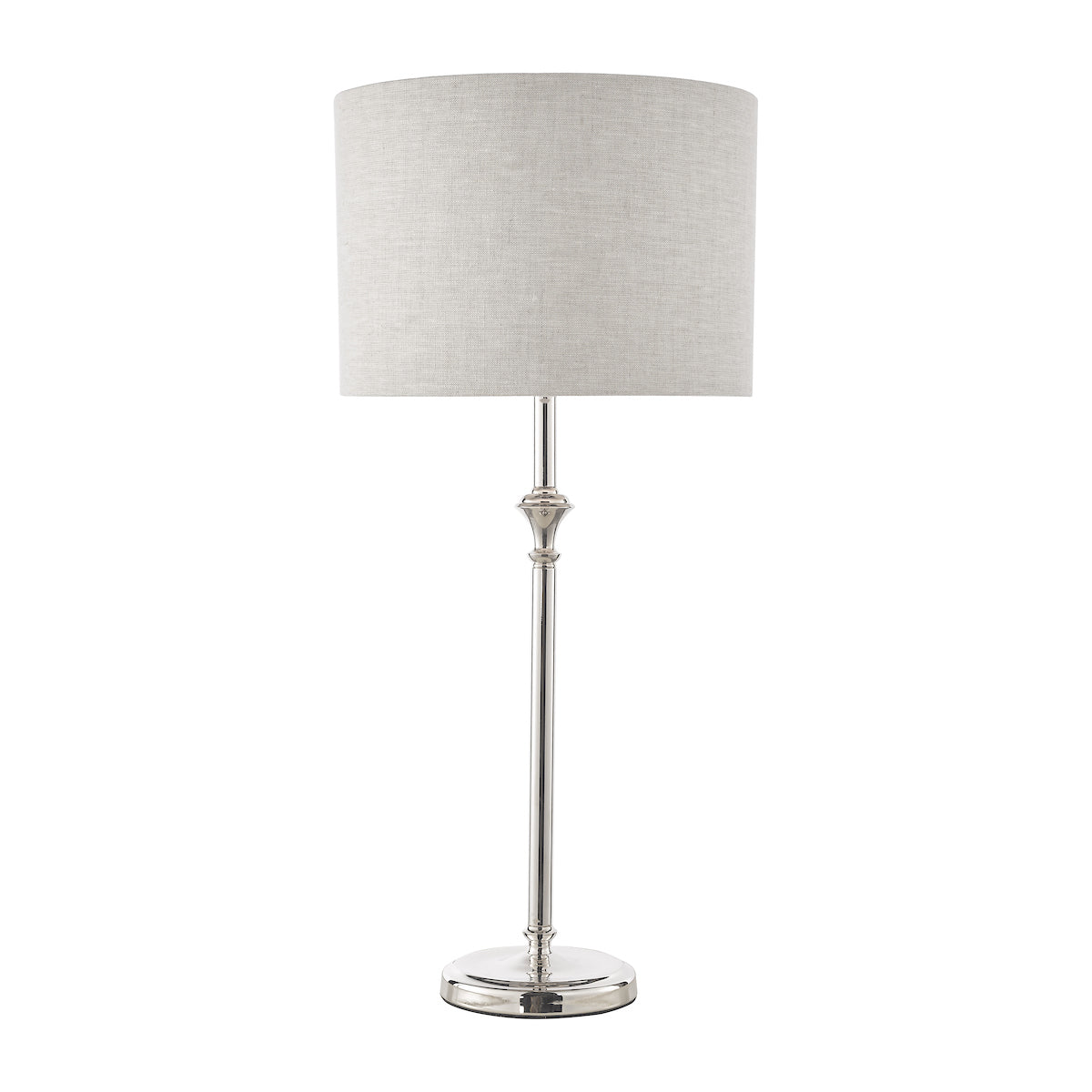 Luminara | Elegant Polished Nickel Table Lamp for Bedroom & Living Room 5