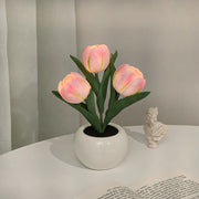 TulipGlow | Elegant Realistic LED Table Lamp for Home Ambiance 1
