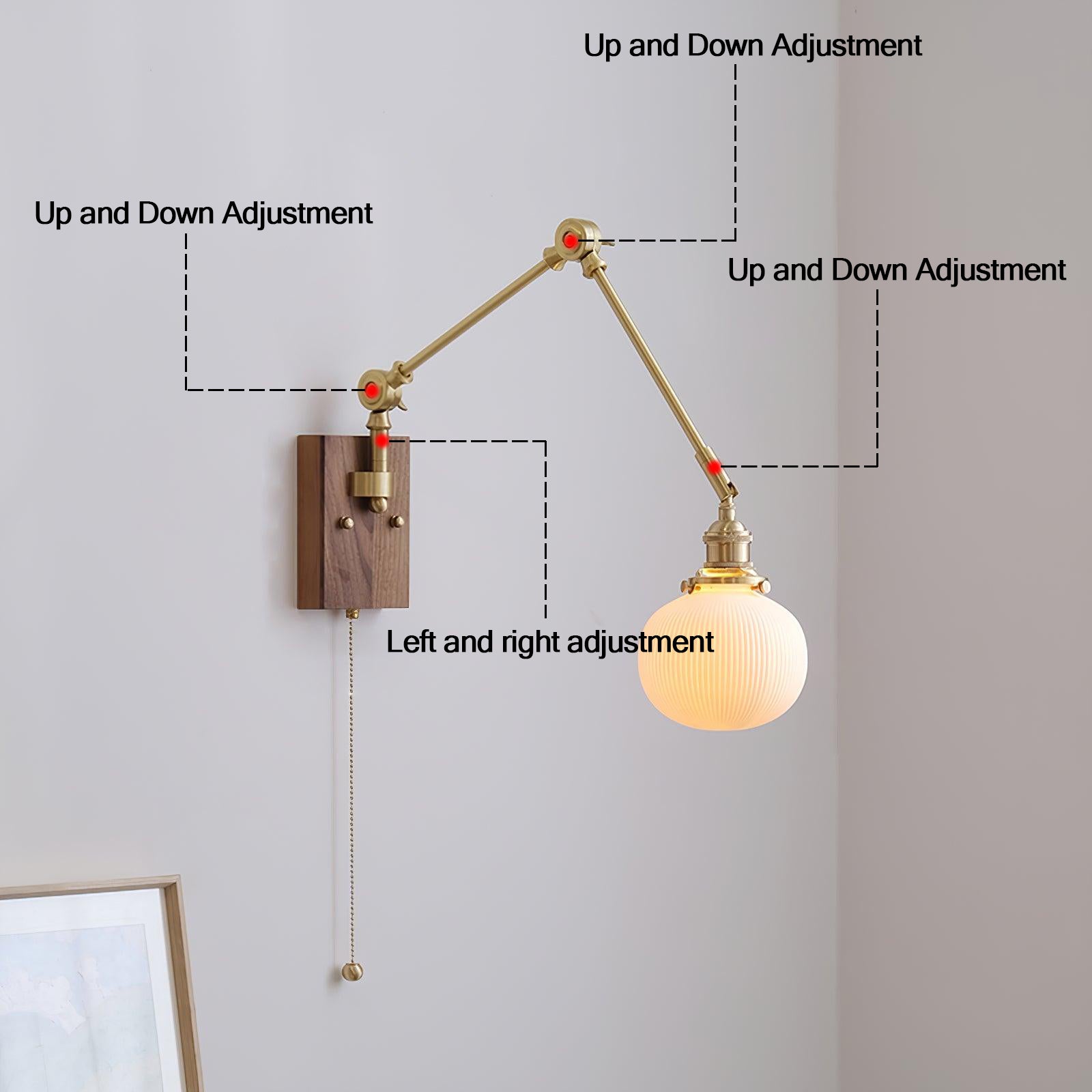 Freyza | Brione Vintage Adjustable Wall Light – Vintage Bedroom Hallway
