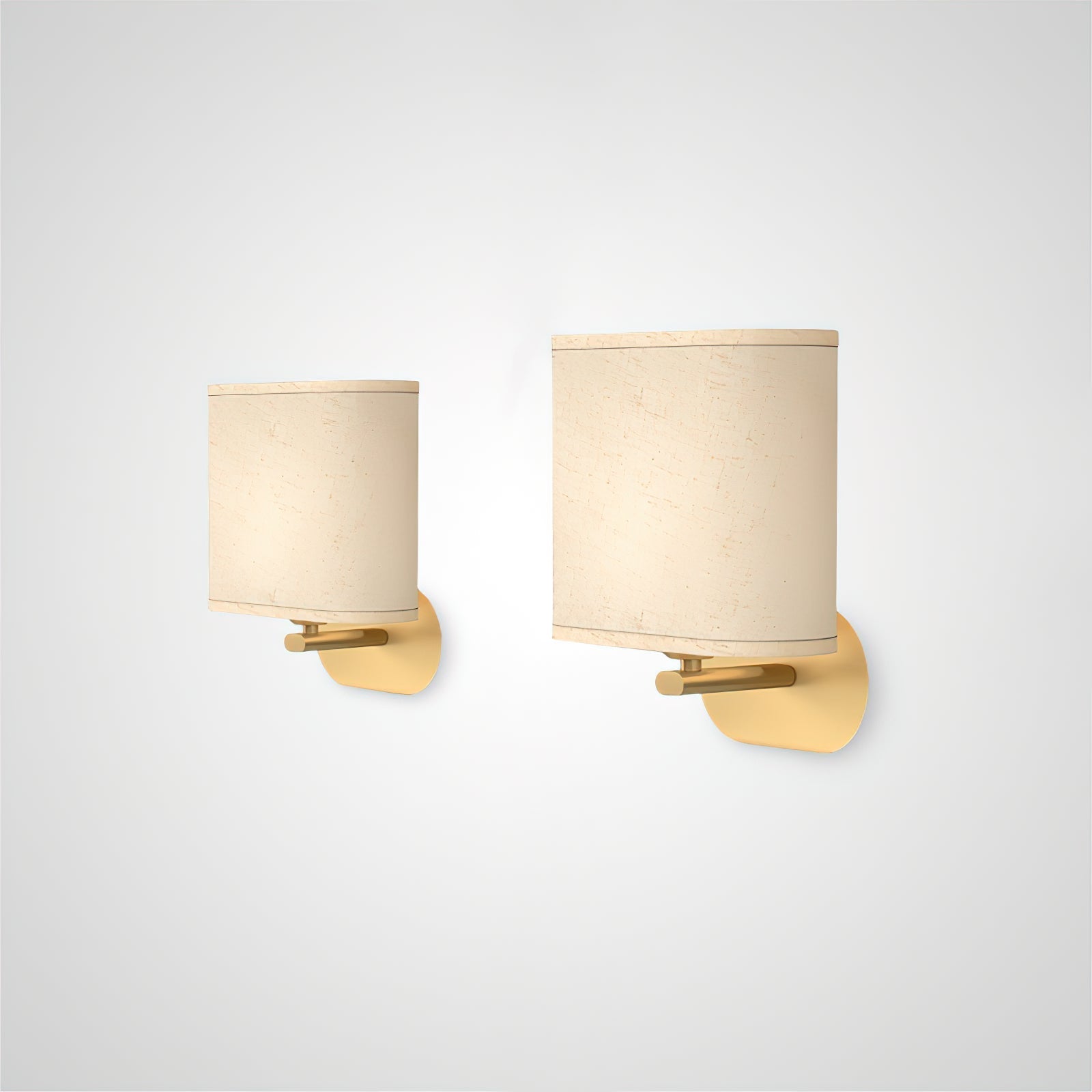 Freyza | Myth Brass Fabric Brass Fabric Wall Light – Bedroom Hallway
