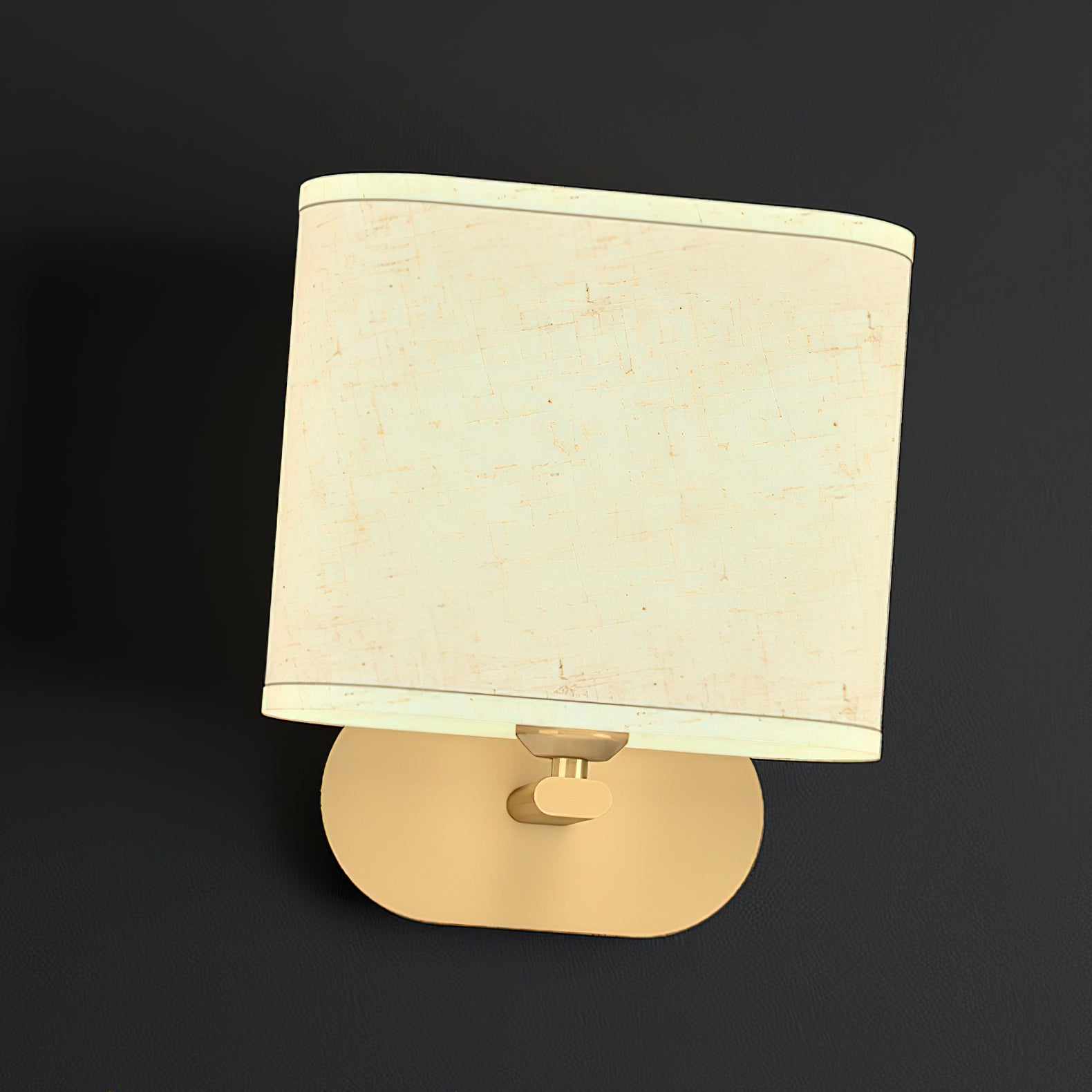 Freyza | Myth Brass Fabric Brass Fabric Wall Light – Bedroom Hallway