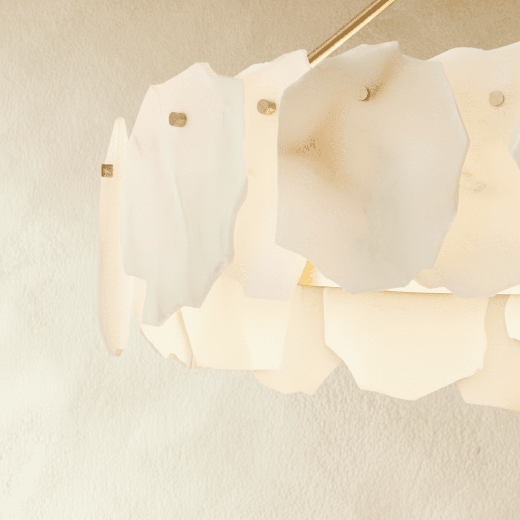 Freyza - Elegant Modern Alabaster Dining Room Chandelier Light