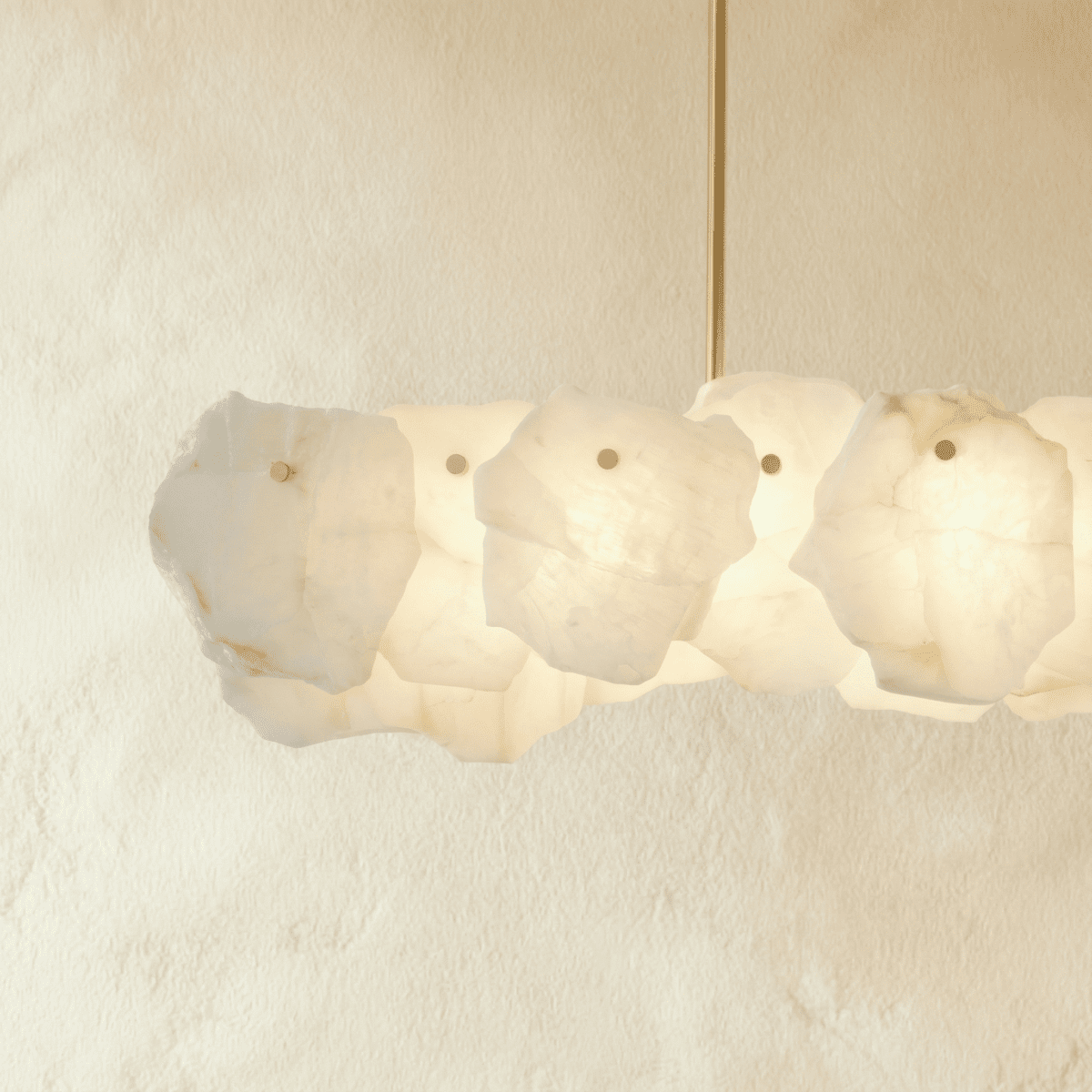 Freyza - Elegant Modern Alabaster Dining Room Chandelier Light
