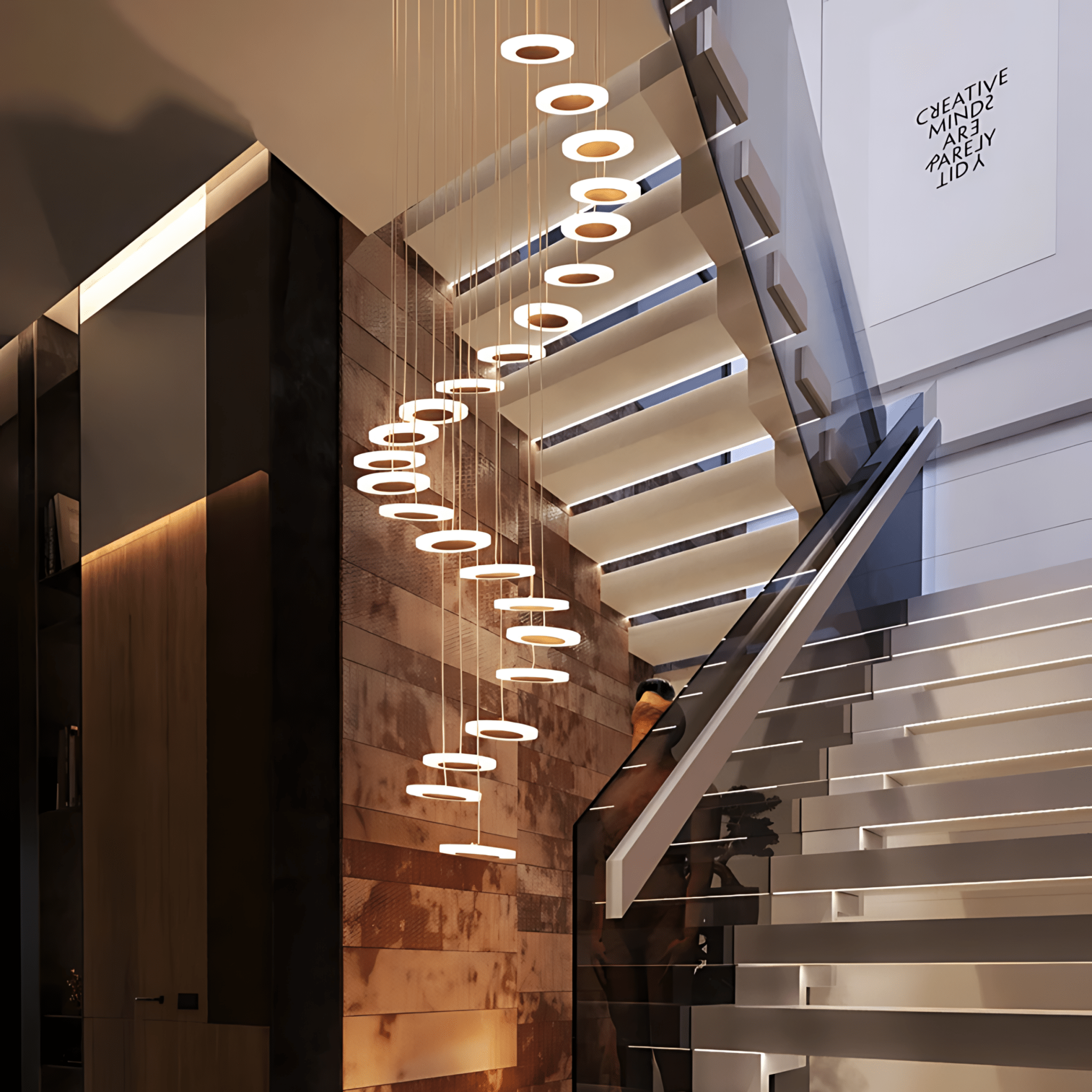 Freyza - ElysiumGlow | Elegant Fluid Spiral Pendant Chandelier
