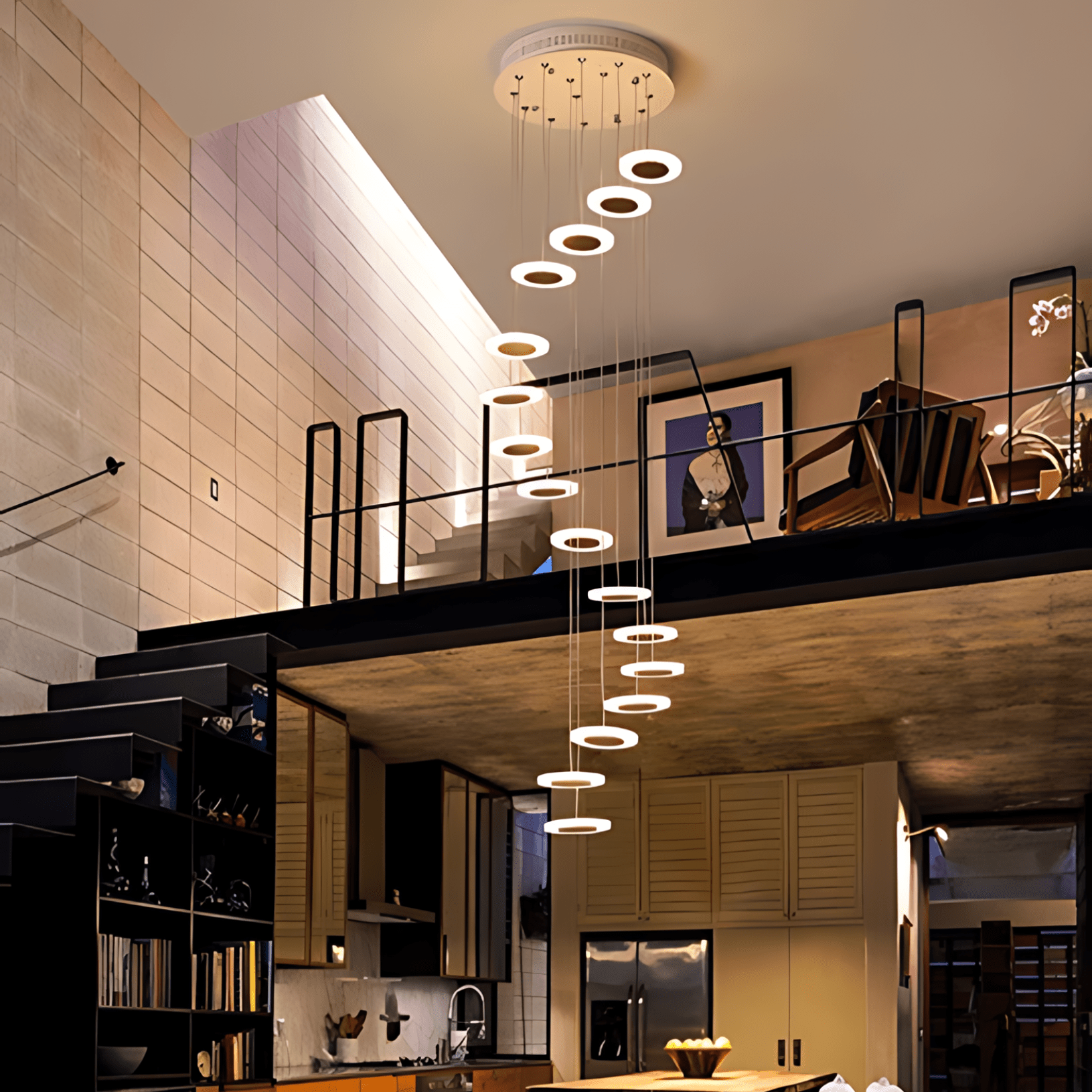 Freyza - ElysiumGlow | Elegant Fluid Spiral Pendant Chandelier