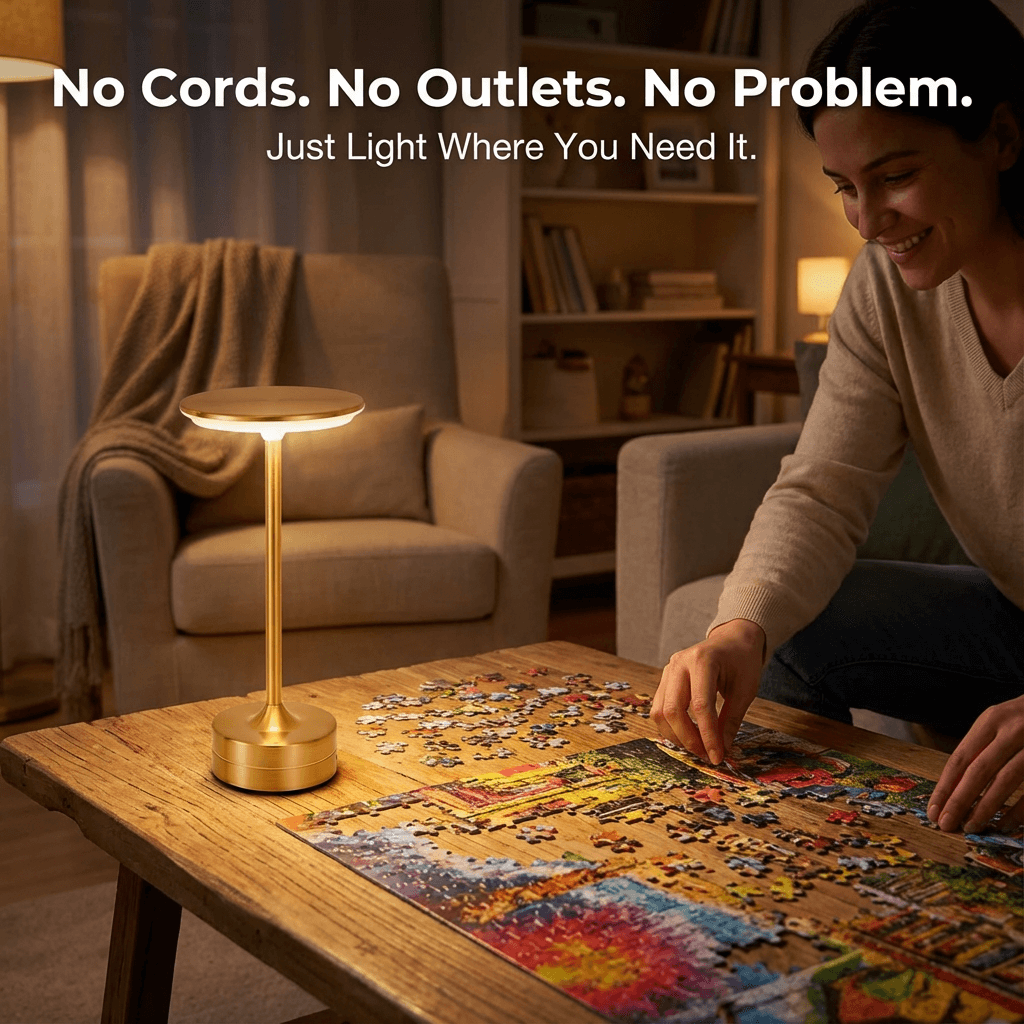 EmbarLight | Sleek Modern LED Adjustable Brightness Table Lamp 3