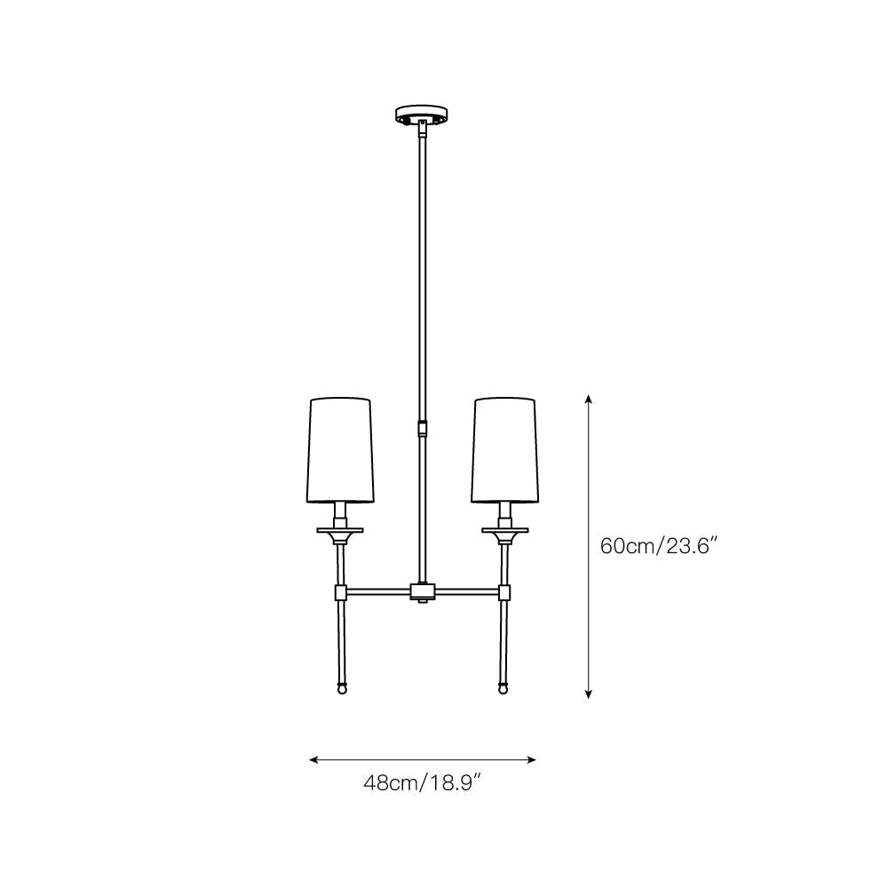 Freyza | Verinyra Vintage Industrial Brass Fabric Chandelier – Industrial Dining Room Living Room