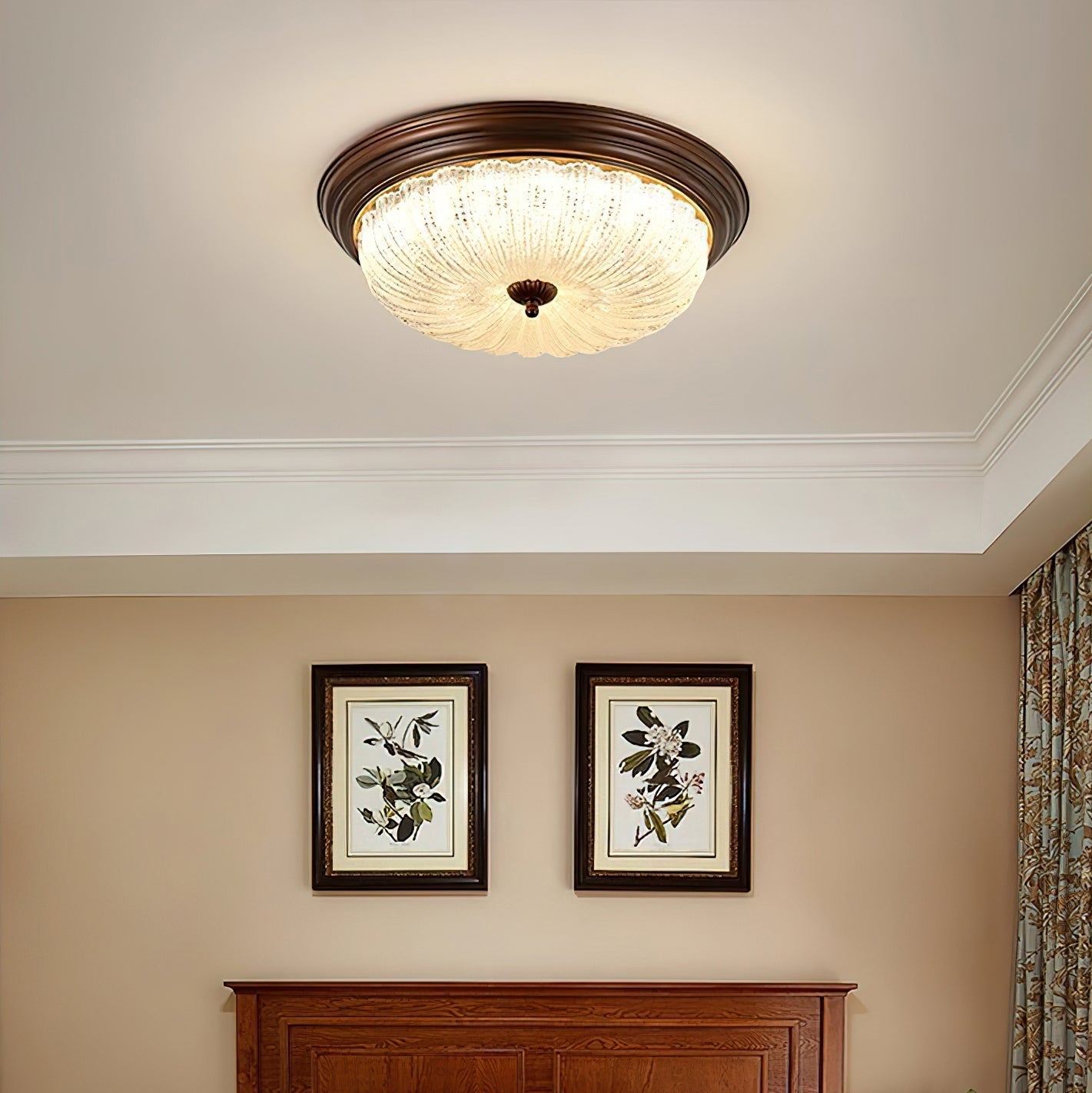 Freyza | Arraeion Glass Ceiling Glass Ceiling Light – Bedroom Living Room