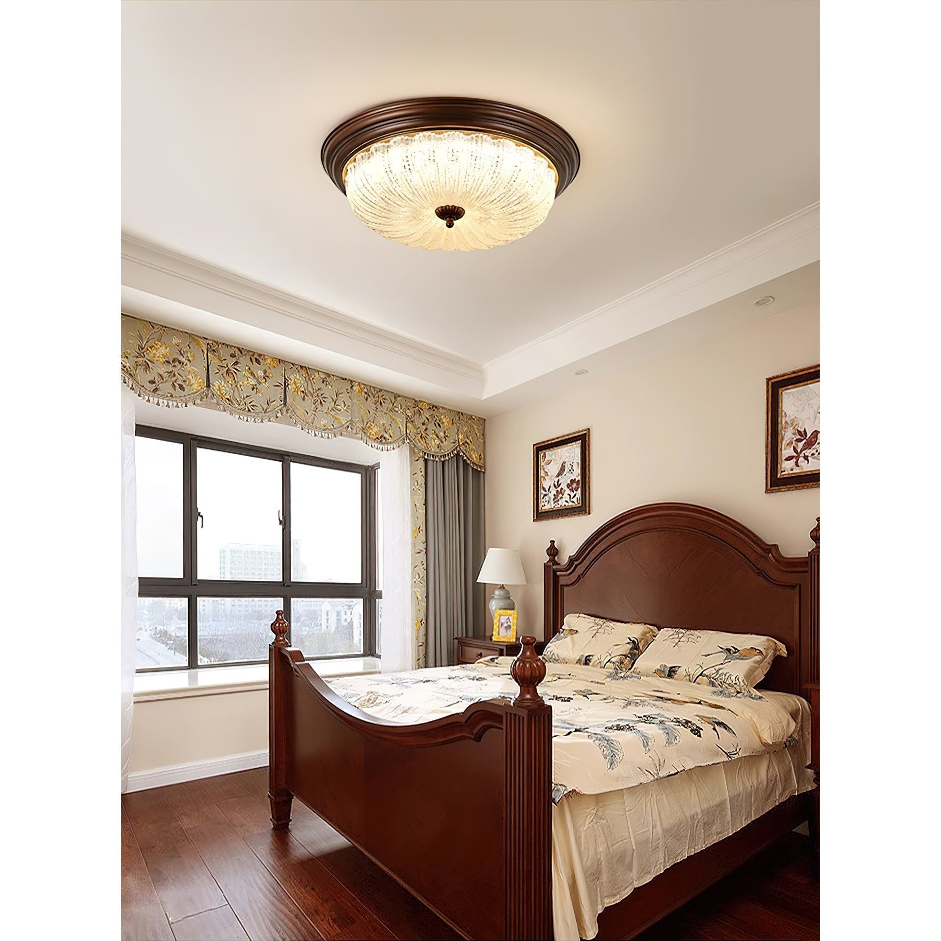 Freyza | Arraeion Glass Ceiling Glass Ceiling Light – Bedroom Living Room
