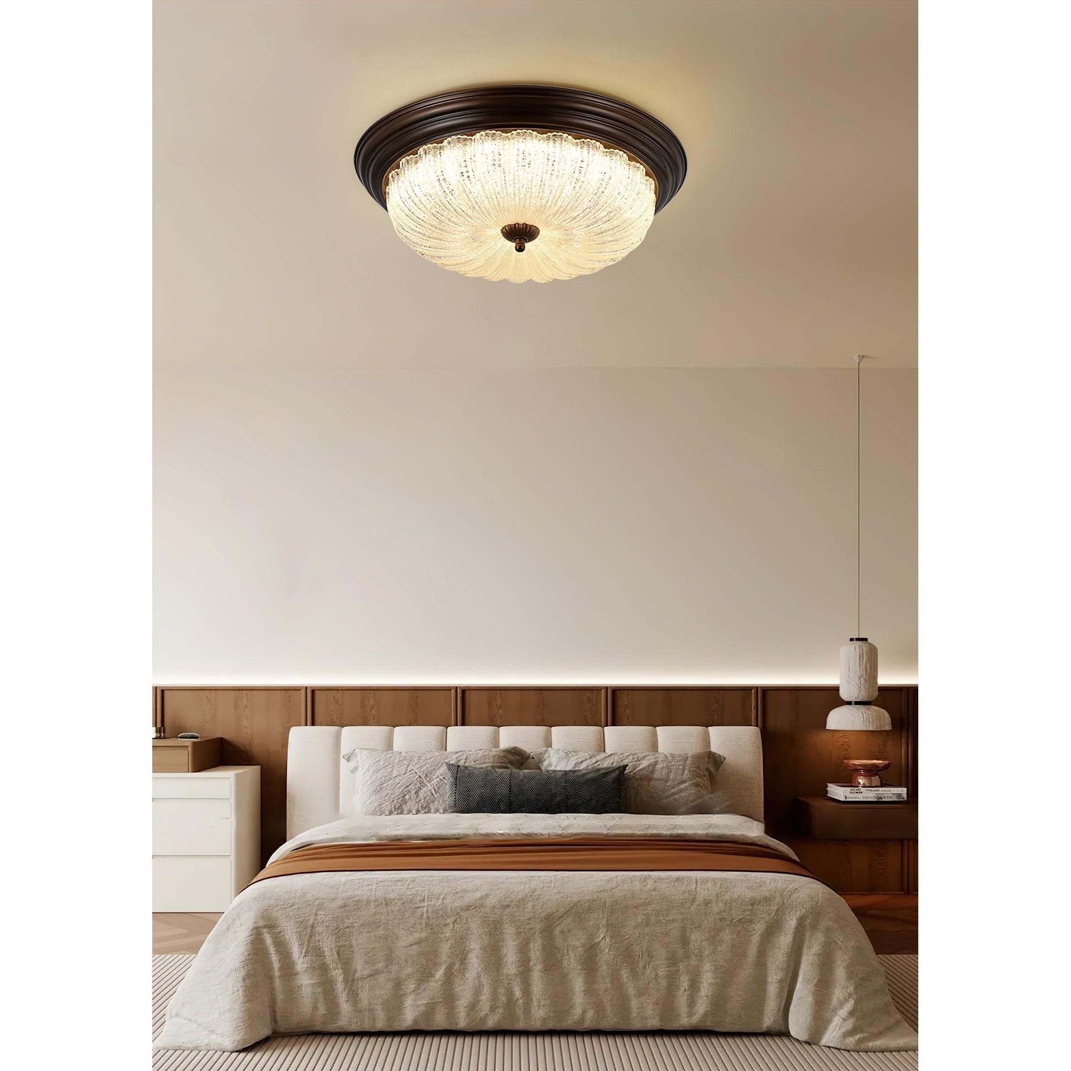 Freyza | Arraeion Glass Ceiling Glass Ceiling Light – Bedroom Living Room