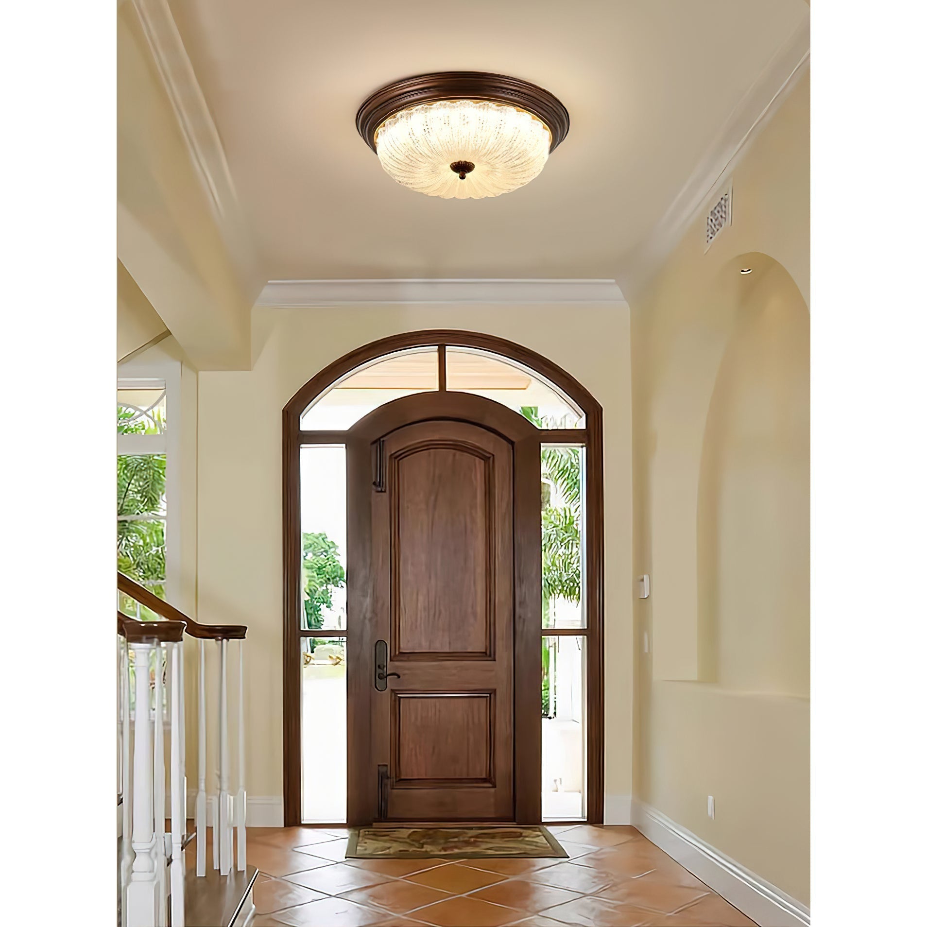 Freyza | Arraeion Glass Ceiling Glass Ceiling Light – Bedroom Living Room