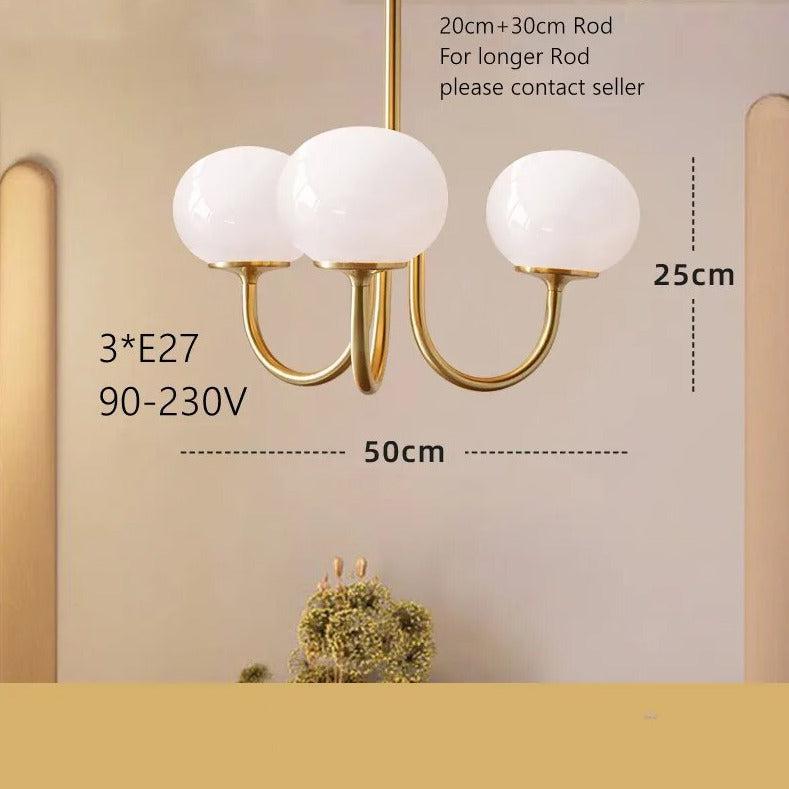 Freyza - EmmaGlow | Elegant Modern Glass Dining Room Chandelier Light