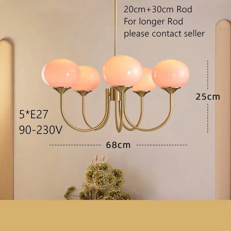 Freyza - EmmaGlow | Elegant Modern Glass Dining Room Chandelier Light