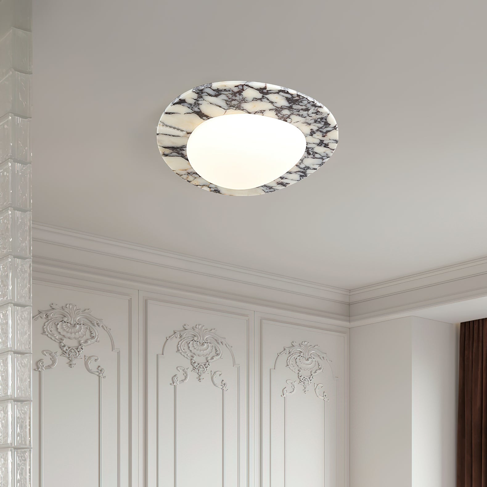 Freyza | Plafonnier en verre marbré Ceraeion – Chambre, salon