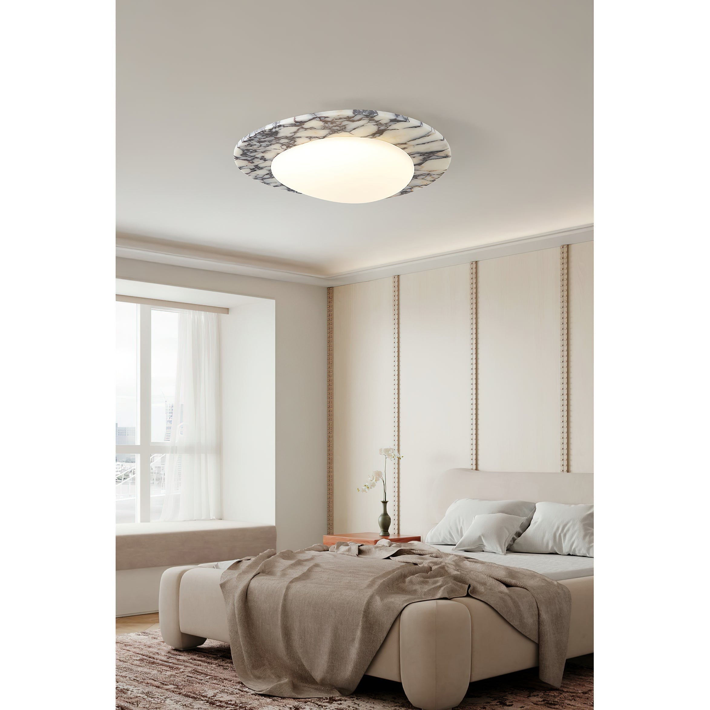 Freyza | Plafonnier en verre marbré Ceraeion – Chambre, salon