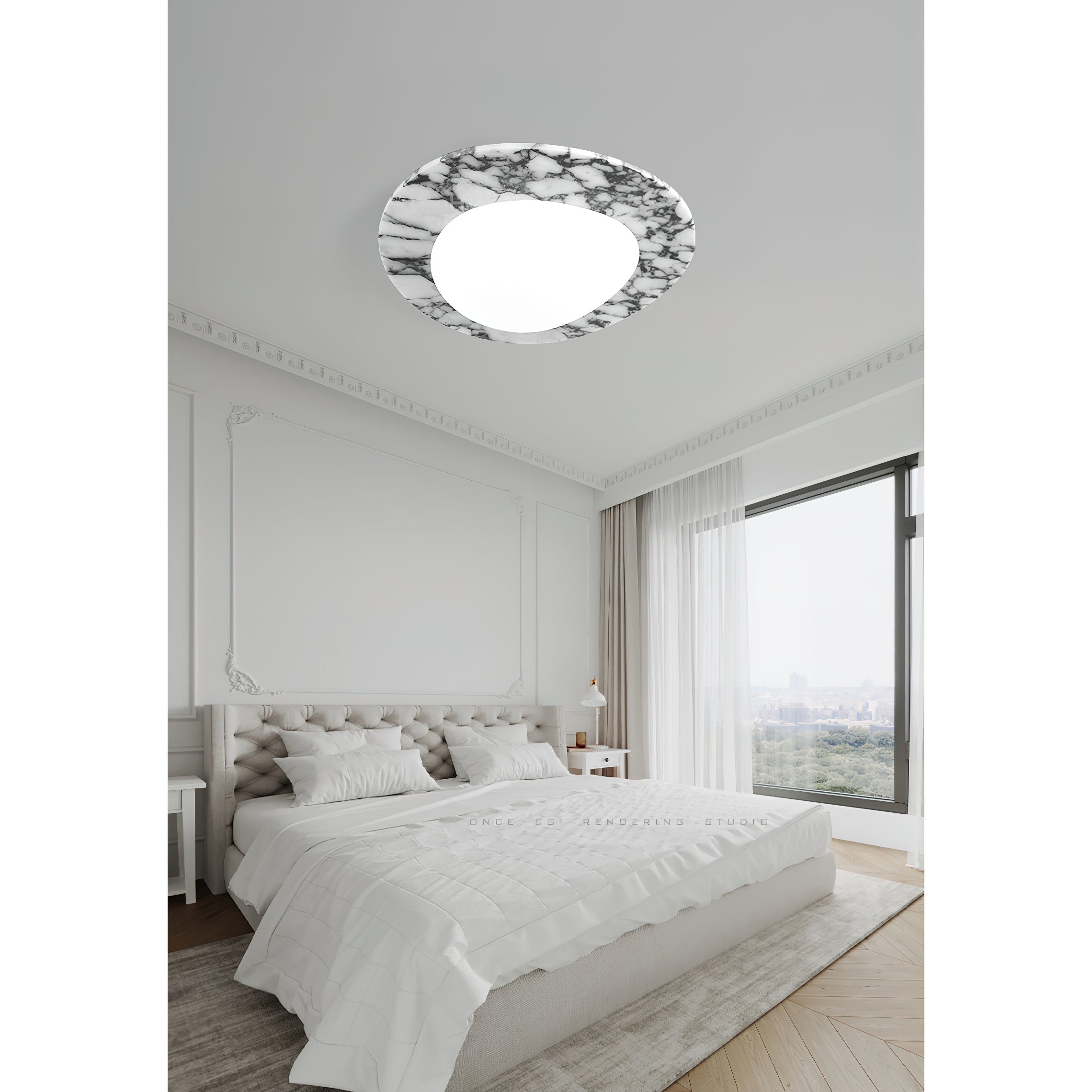 Freyza | Plafonnier en verre marbré Ceraeion – Chambre, salon