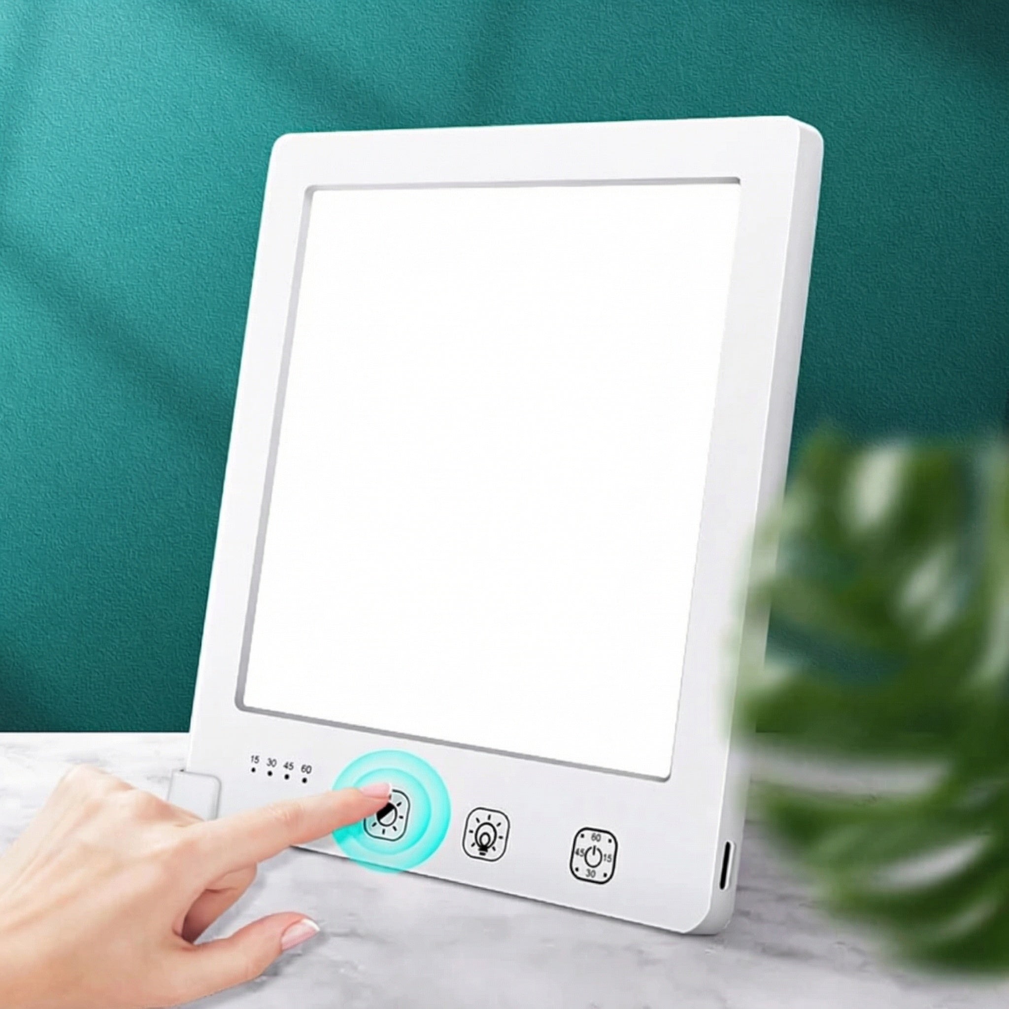 Freyza - UV-Free 10,000 Lux LED Light Therapy Lamp – Adjustable Color Temperature & Brightness Sunlight Lamp for Wellness & Energy