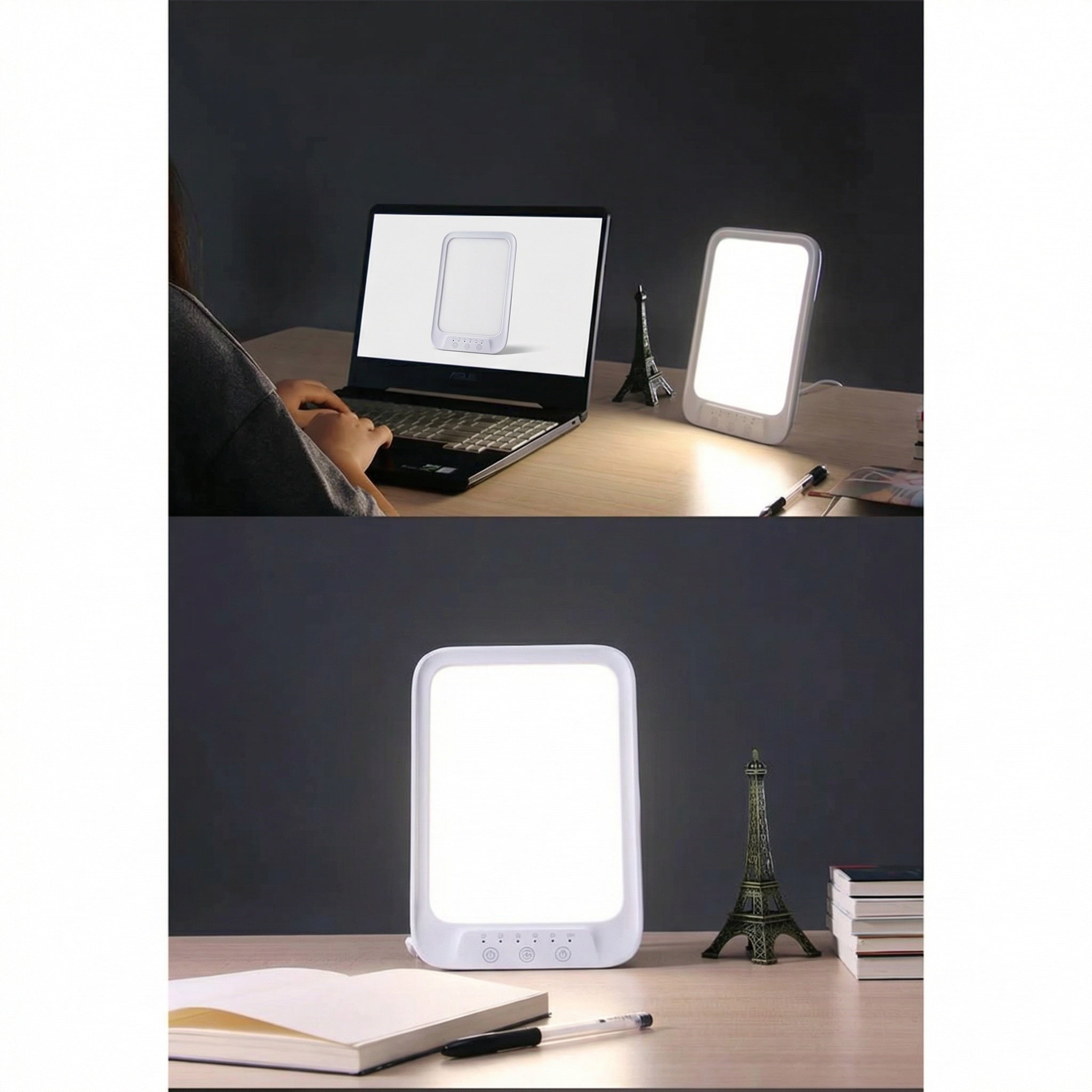 Freyza - UV-Free 10,000 Lux Light Therapy Lamp – BrightLife LED Sunlight Lamp with 3 Color Modes & Adjustable Brightness (Mood & Energy Support)