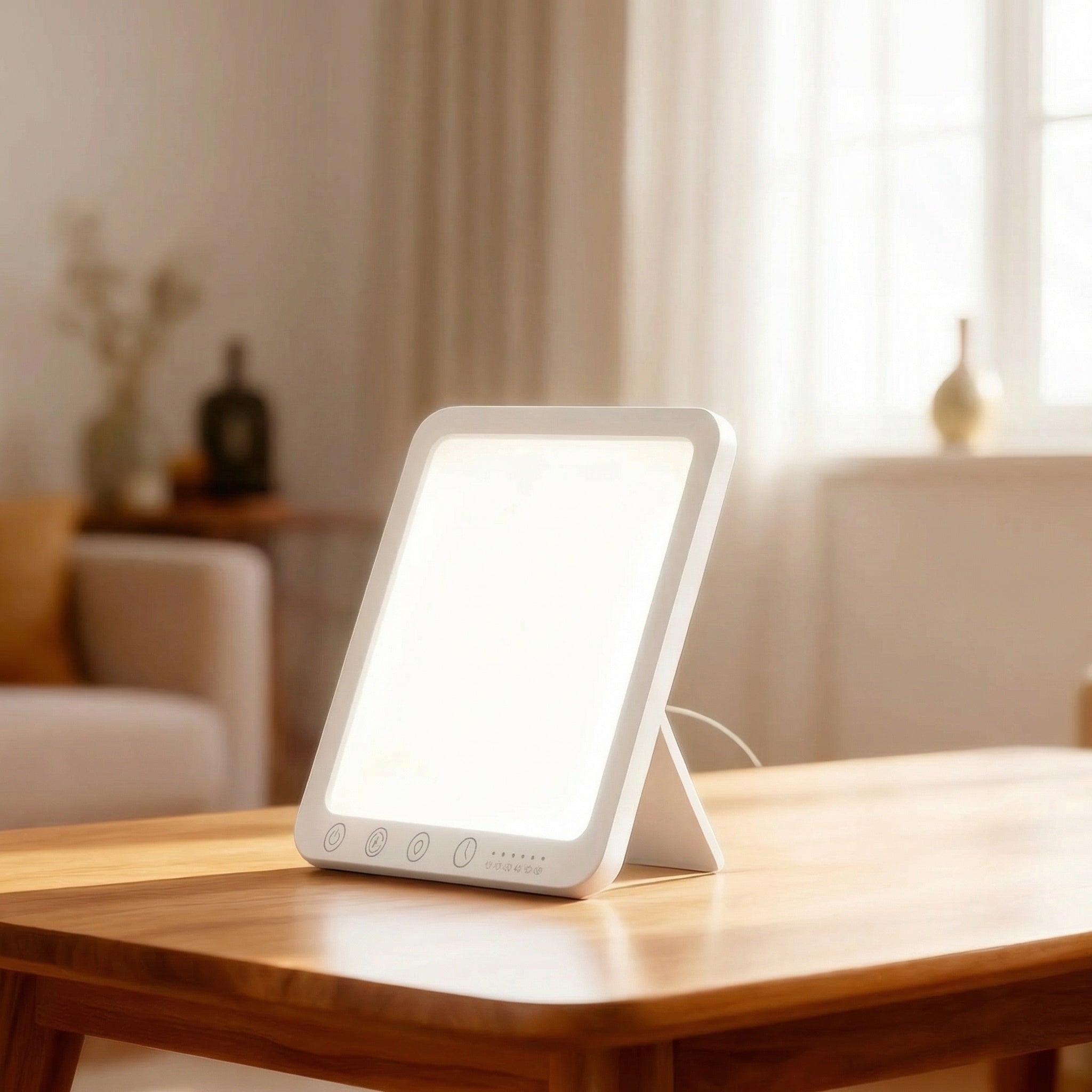 Freyza - Title: UV-Free 15,000 Lux Light Therapy Lamp – BrightLight Adjustable Color Temperature LED Sunlight Simulation (Mood & Energy Support)