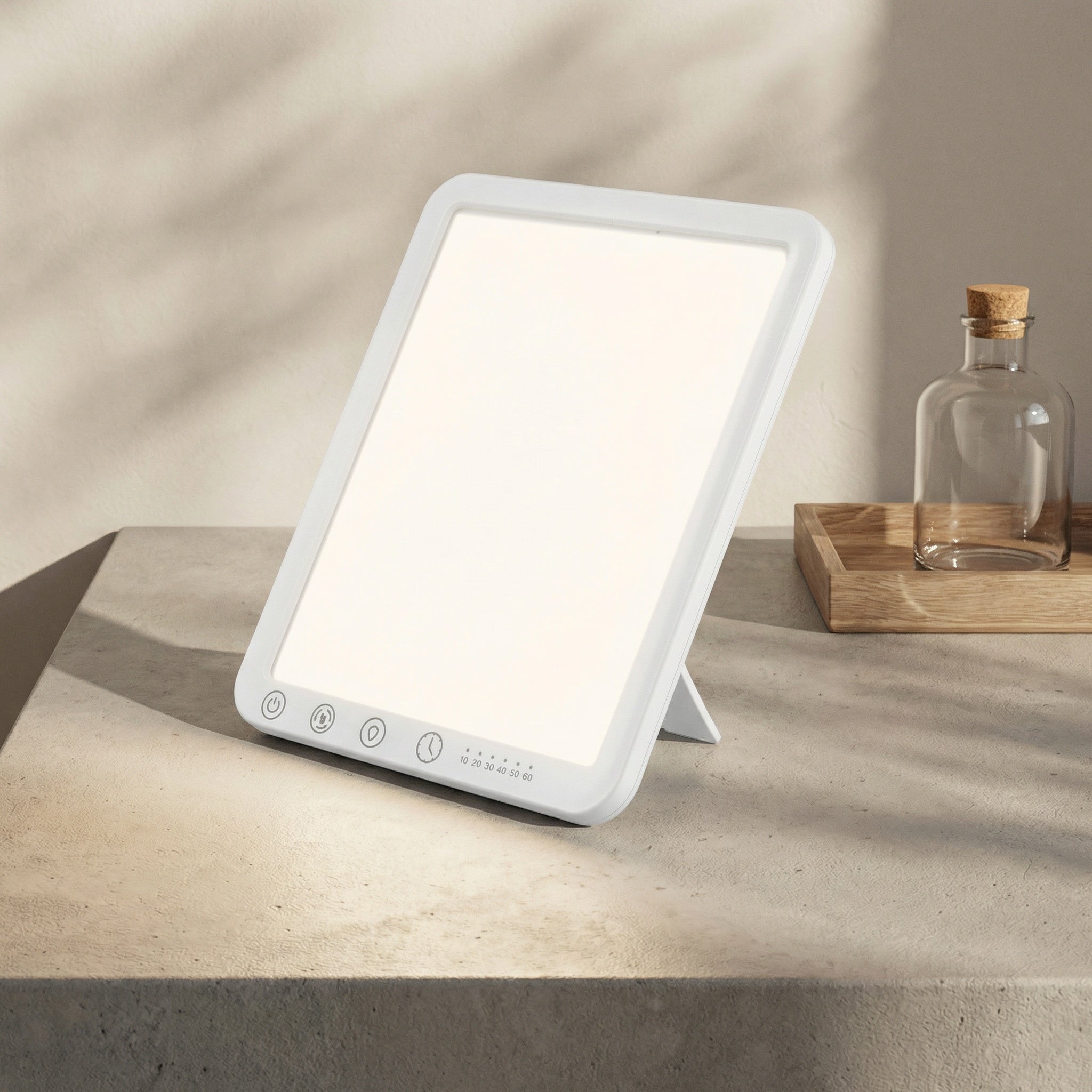 Freyza - UV-Free 15,000 Lux Light Therapy Lamp – BrightLight High-Intensity LED Sunlight Simulation for Energy, Focus & Mood Support