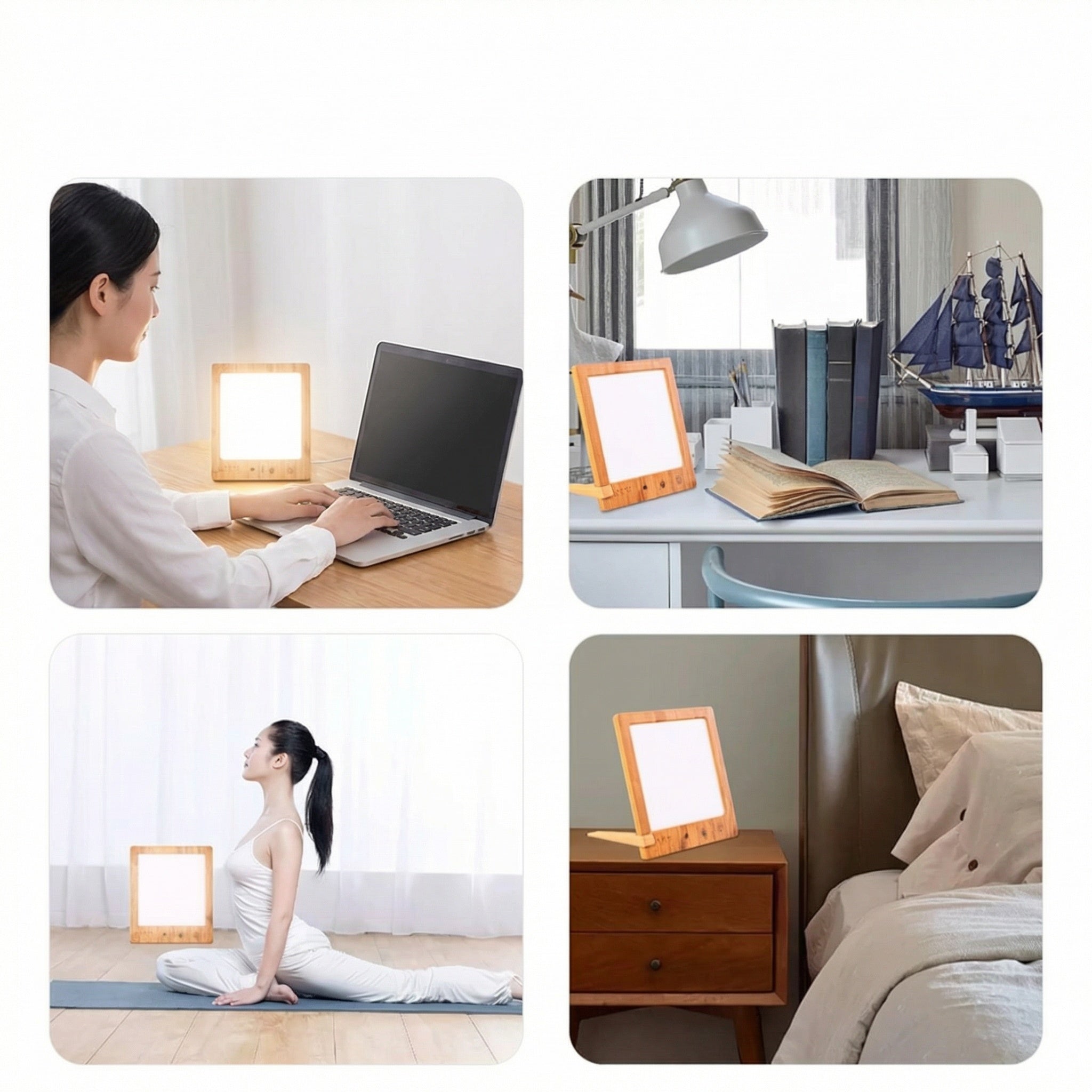 Freyza - UV-Free 10,000 Lux LED Light Therapy Lamp – Adjustable Color Temperature & Brightness Sunlight Lamp for Wellness & Energy
