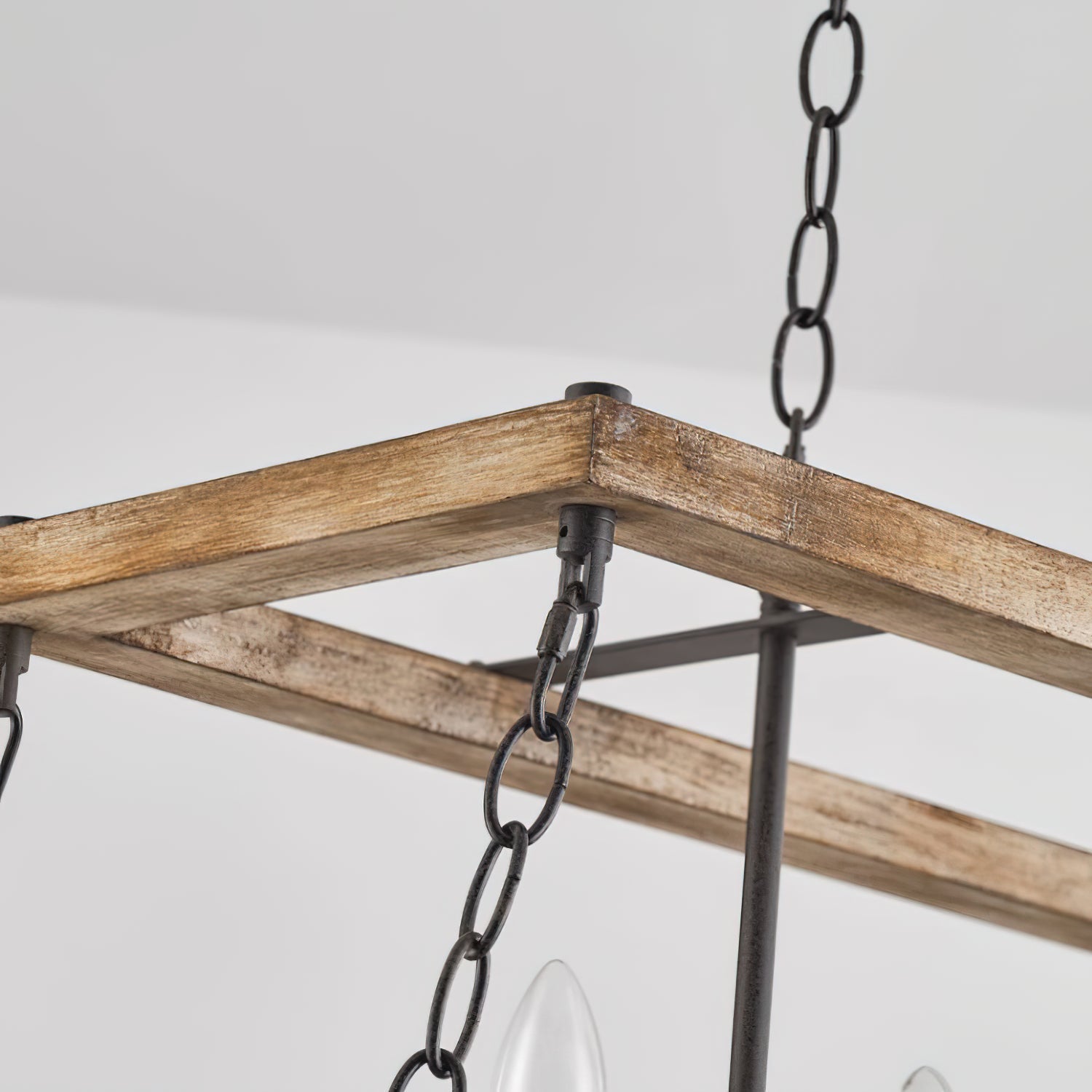 Freyza | Ilcaryra Vintage-Industrielle Holz-Pendelleuchte – Industrielles Esszimmer, Wohnzimmer