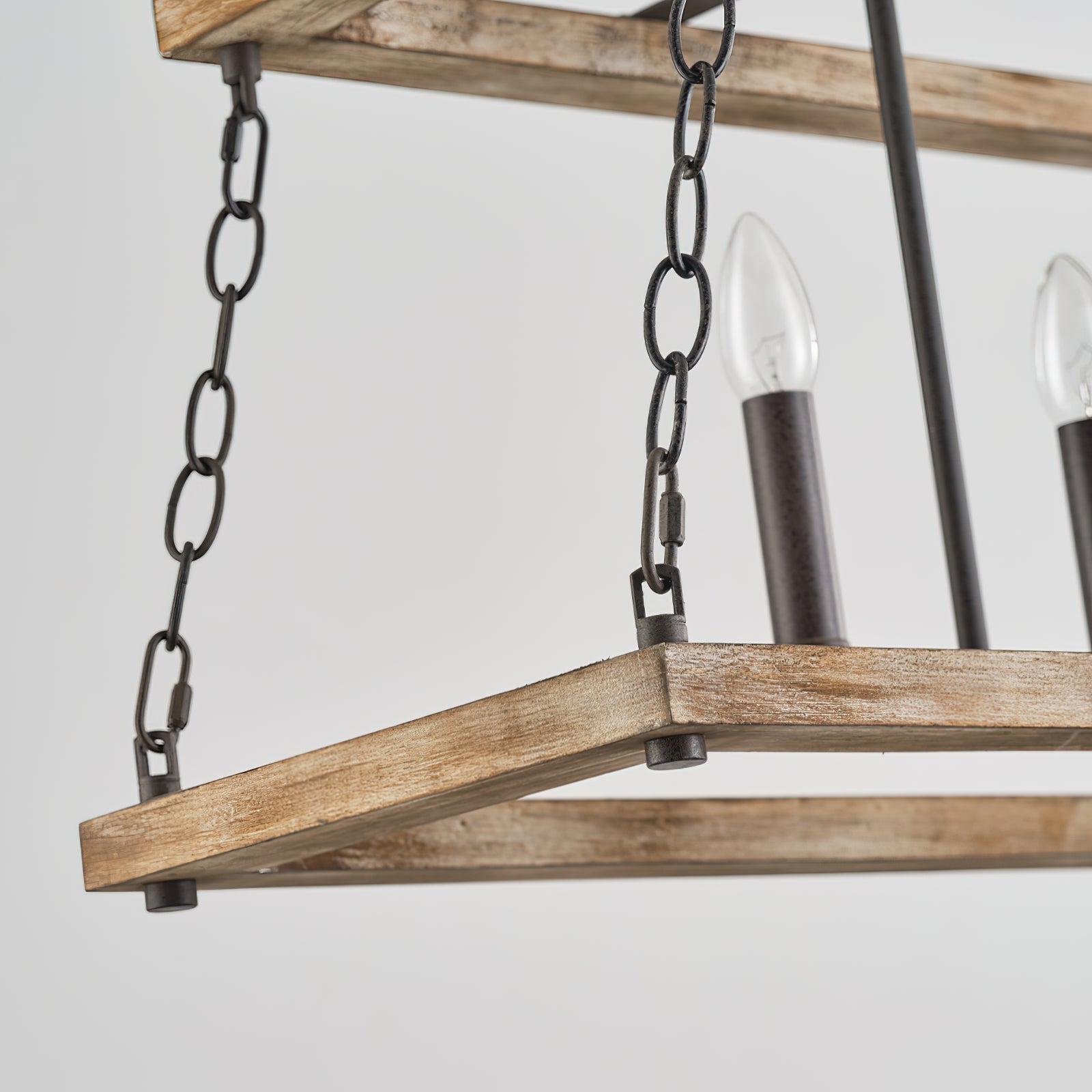 Freyza | Ilcaryra Vintage-Industrielle Holz-Pendelleuchte – Industrielles Esszimmer, Wohnzimmer
