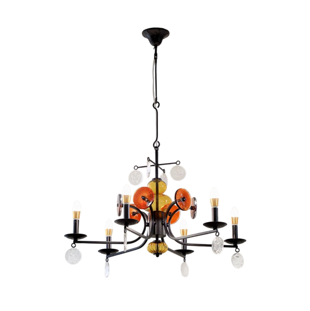 Freyza | Anorion Vintage-Industrielle Glas-Hängeleuchte – Industrielles Esszimmer, Wohnzimmer