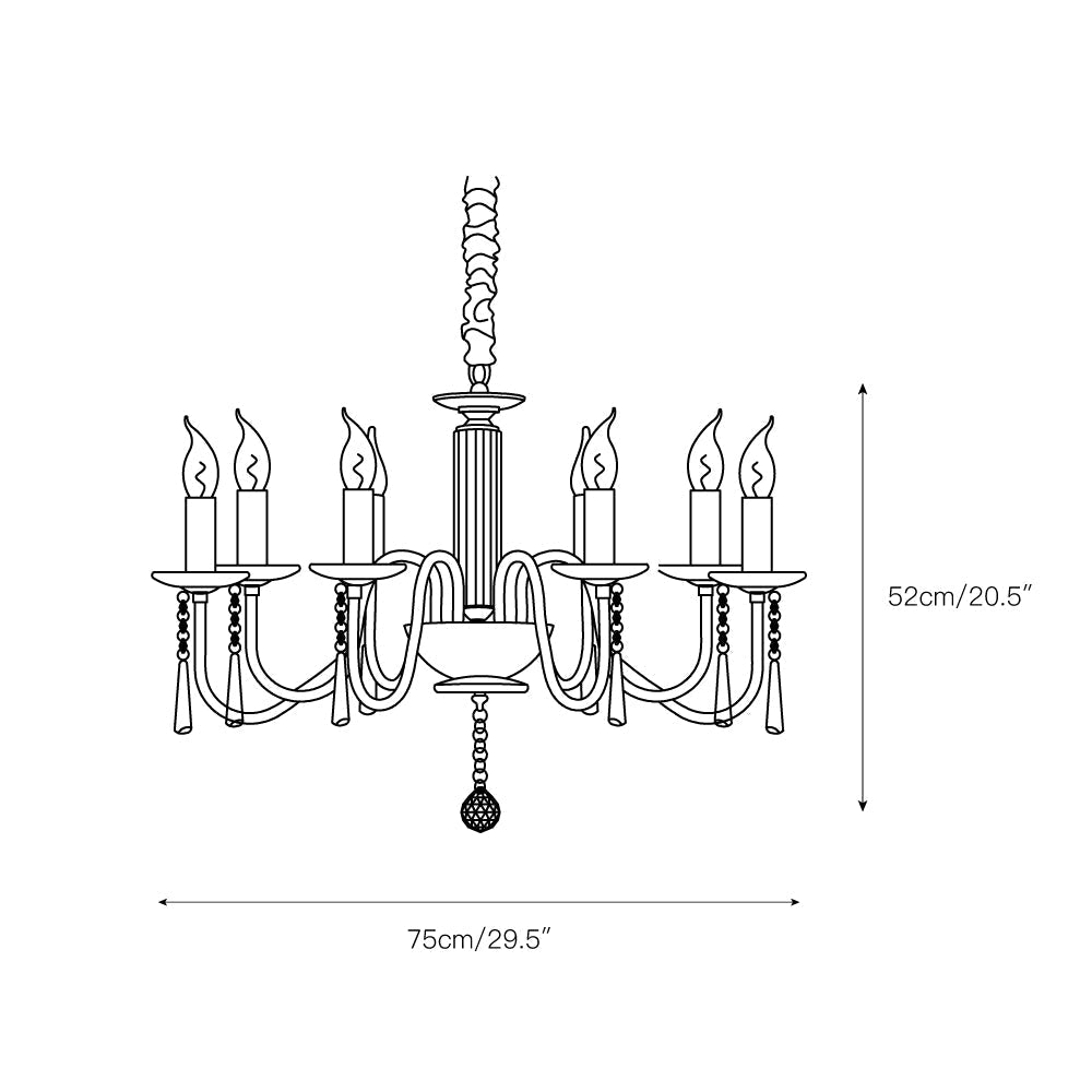 Freyza | Ilphaara Postmodern Luxury Brass Crystal Chandelier – Modern Dining Room Living Room