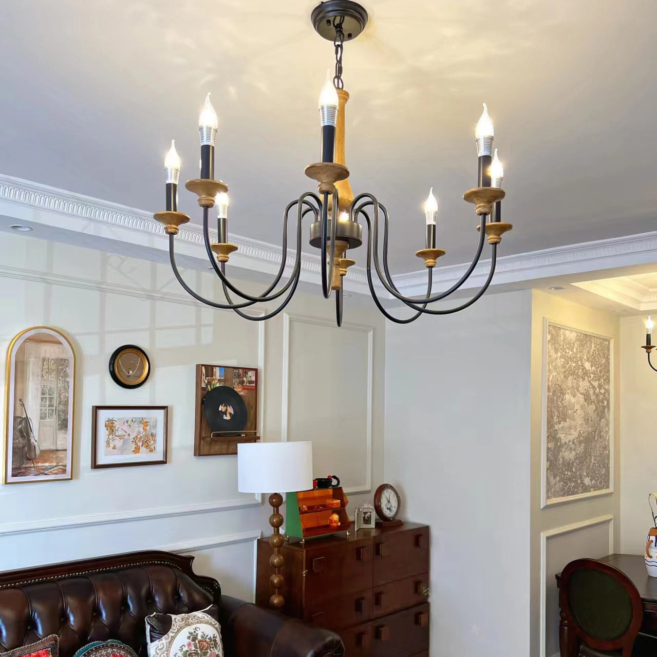 Freyza | Alzorila Vintage Industrial Chandelier – Industrial Dining Room Living Room