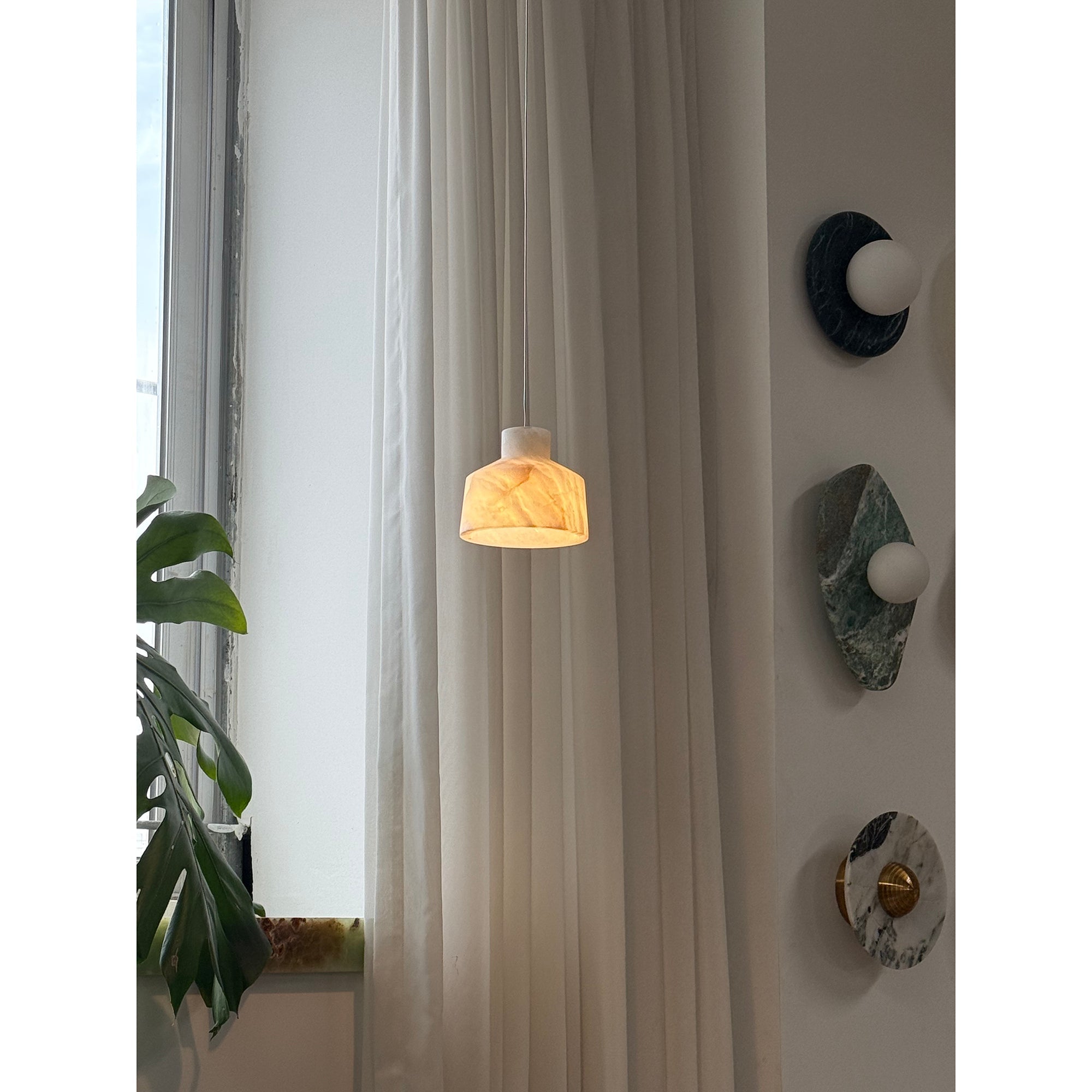 Freyza | Aursore Alabaster Pendant Pendant Light – Kitchen Dining Room