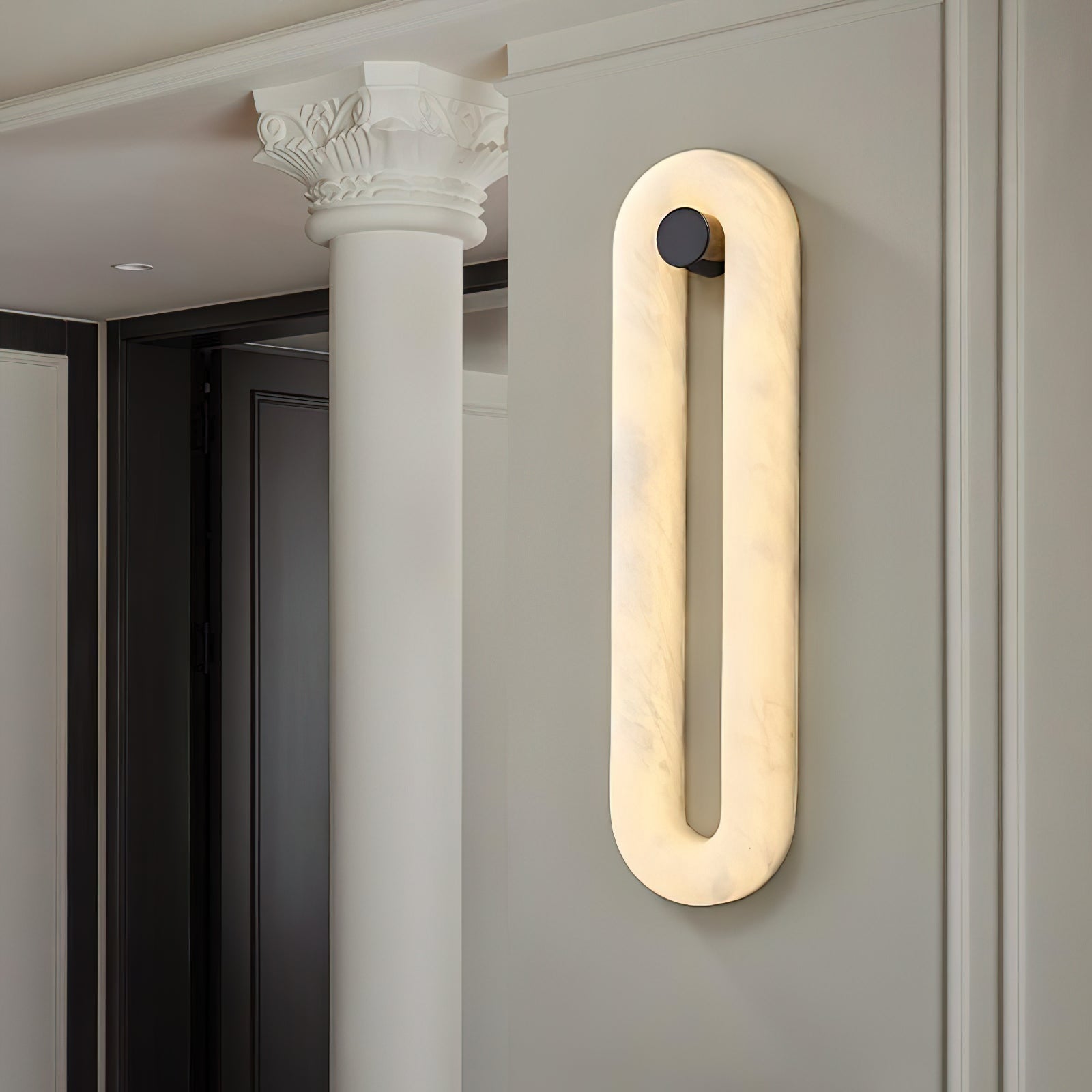 Freyza | Mydorel Wandleuchte aus Messing und Alabaster für Schlafzimmer und Flur